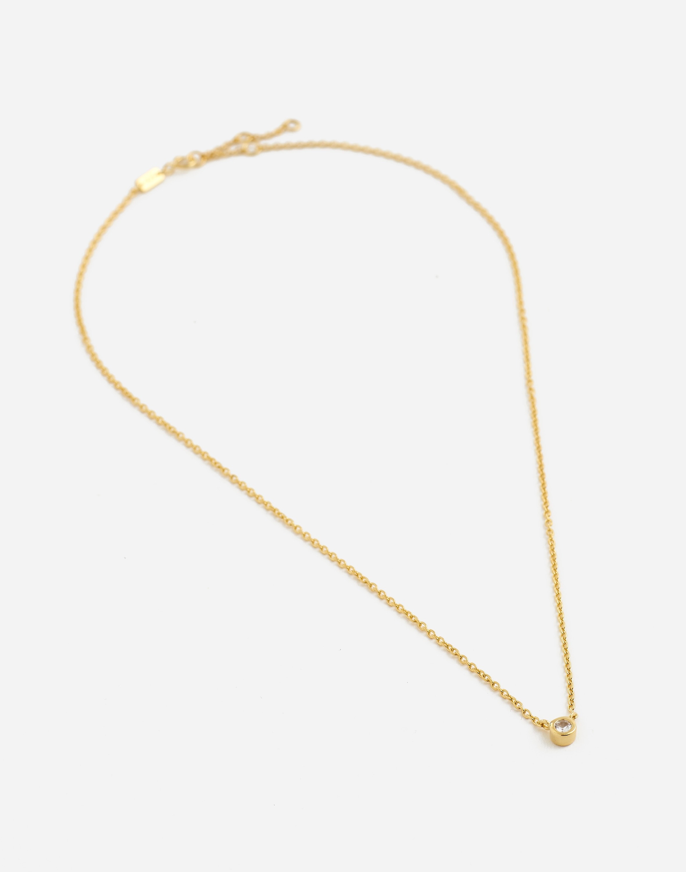 Demi-Fine Bezel Set Choker Necklace