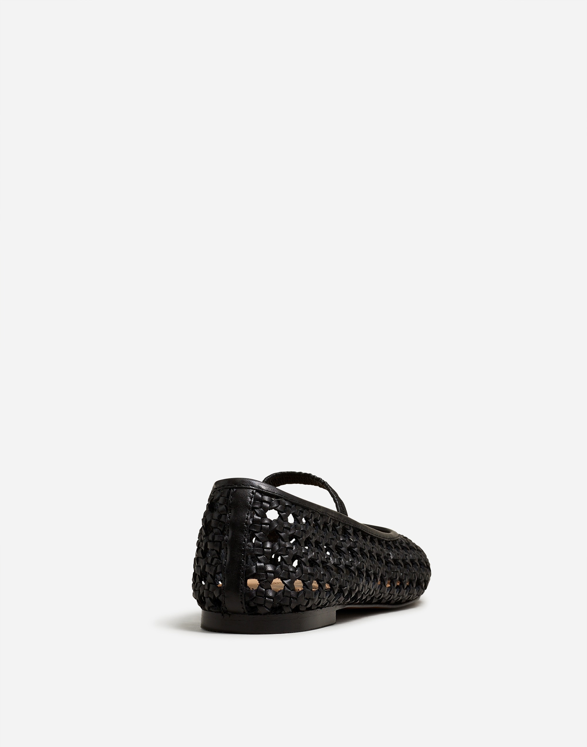 The Greta Ballet Flat Open-Weave Leather | Madewell