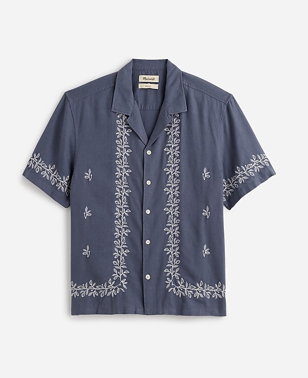 Embroidered Easy Short-Sleeve Shirt