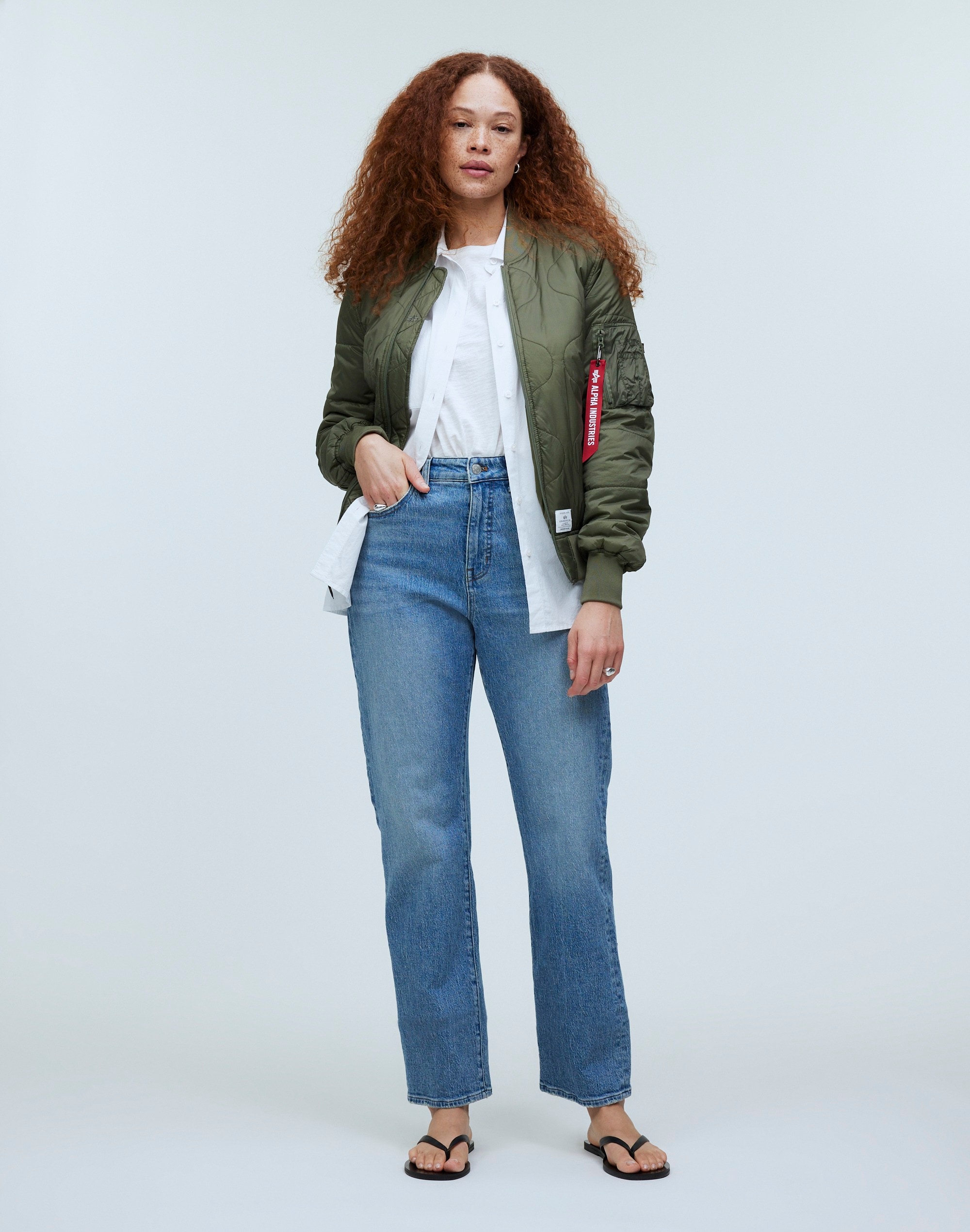 Alpha Industries L-2B Quilted Flight Jacket | Madewell