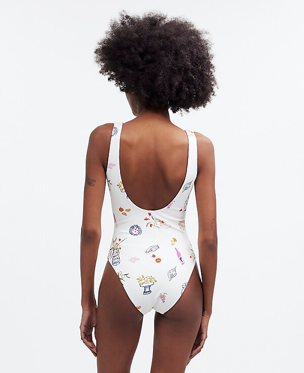Madewell x Lisa Says Gah! Scoop-Neck One-Piece Swimsuit