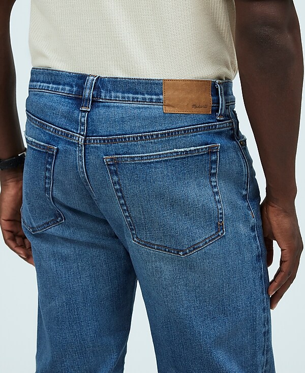 Relaxed Taper Stretch Selvedge Jeans in Barrington Wash