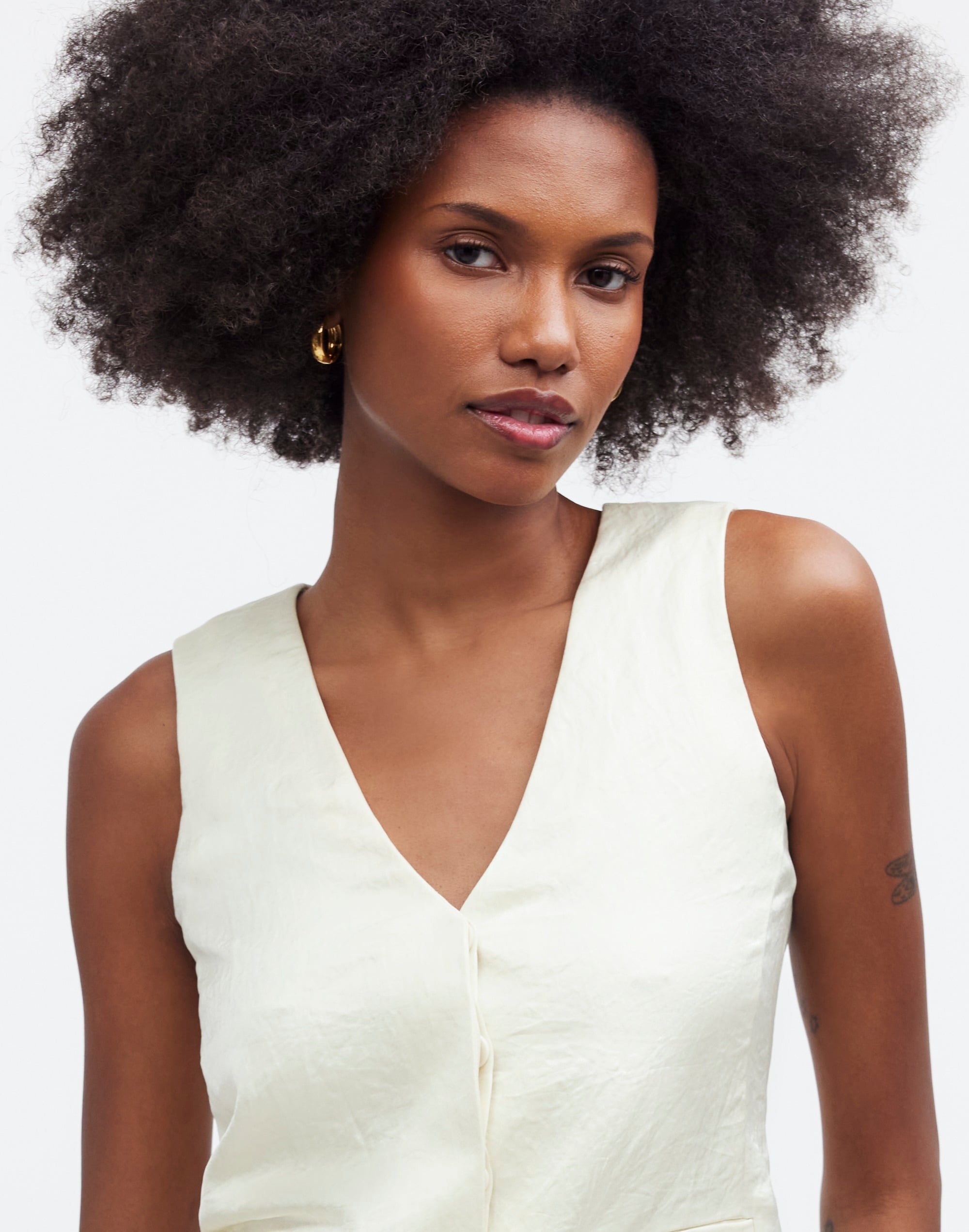 Button-Front Vest Top | Madewell