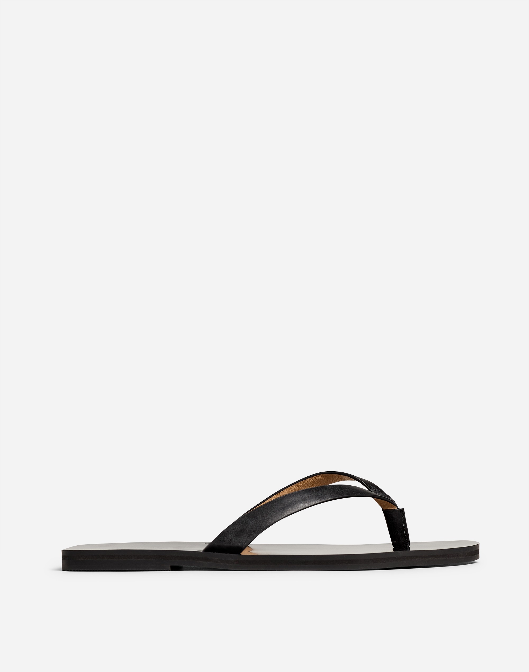 The Gabi Thong Slide Sandal Shiny Leather