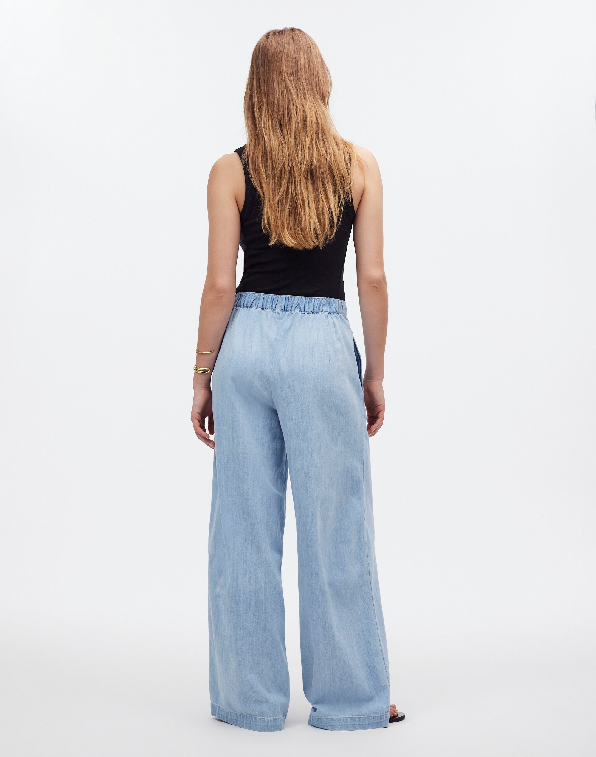 Pull-On Straight Jeans in Dorset Wash | Madewell