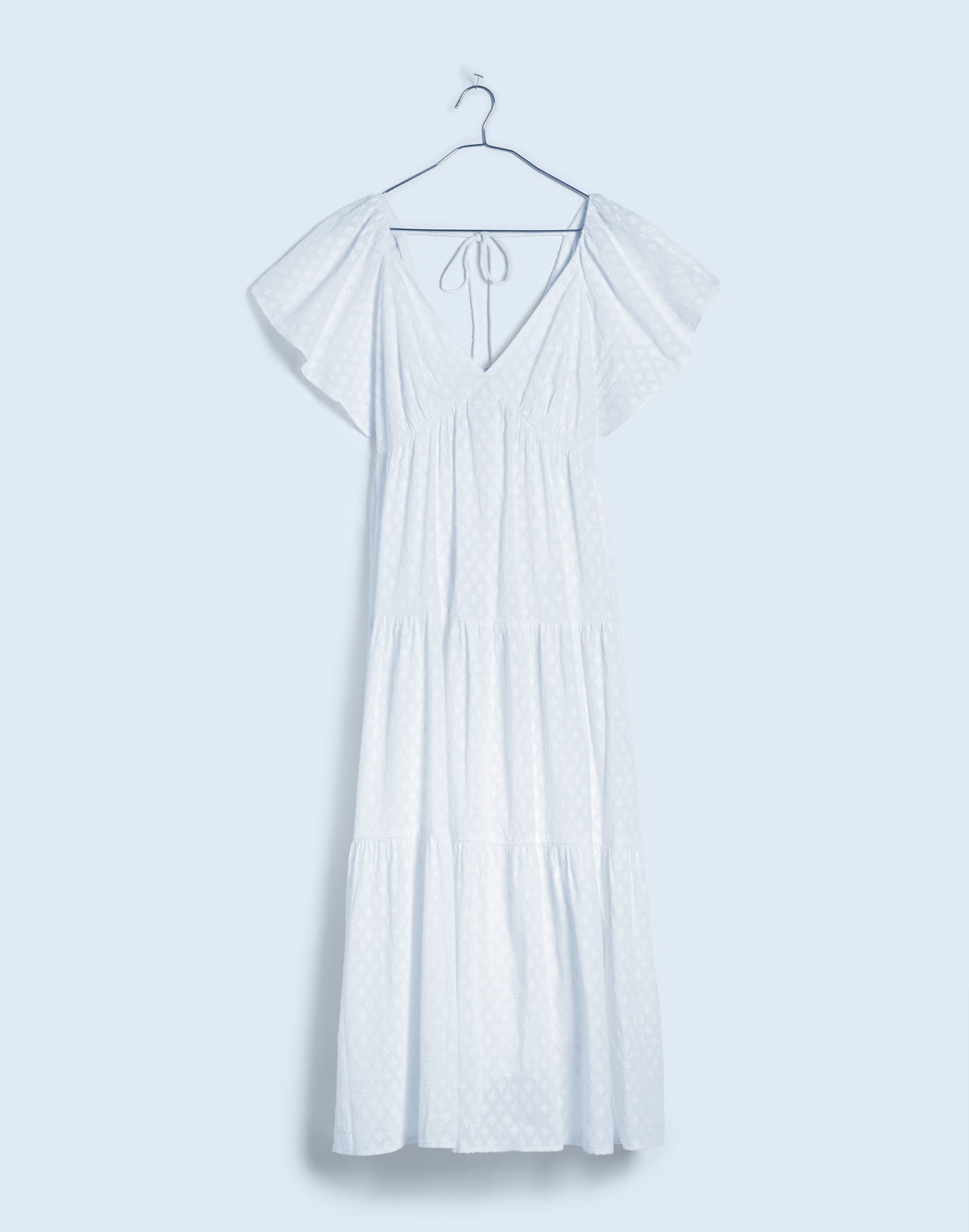 Flutter-Sleeve Maxi Dress