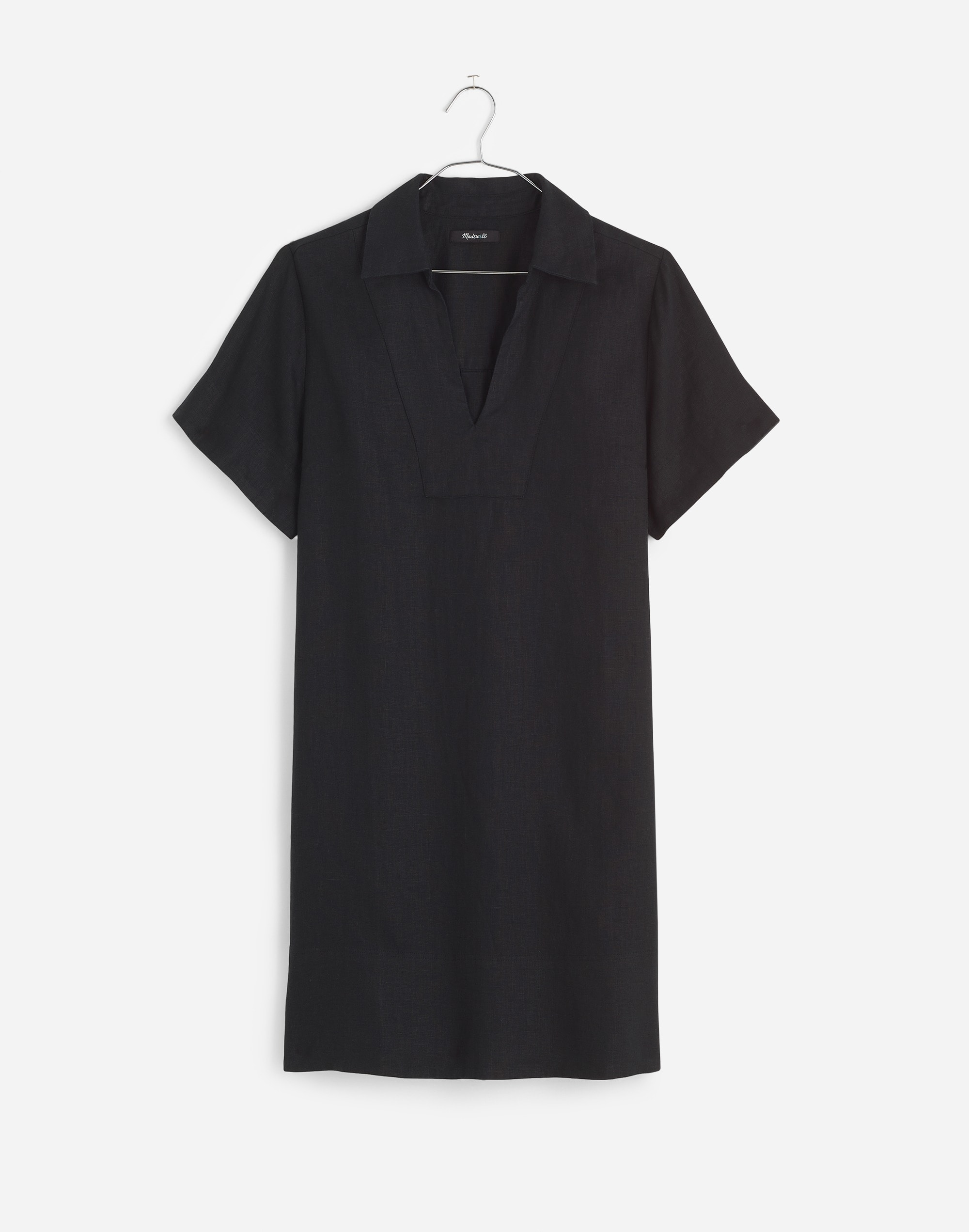 V-Neck Mini Dress 100% Linen | Madewell