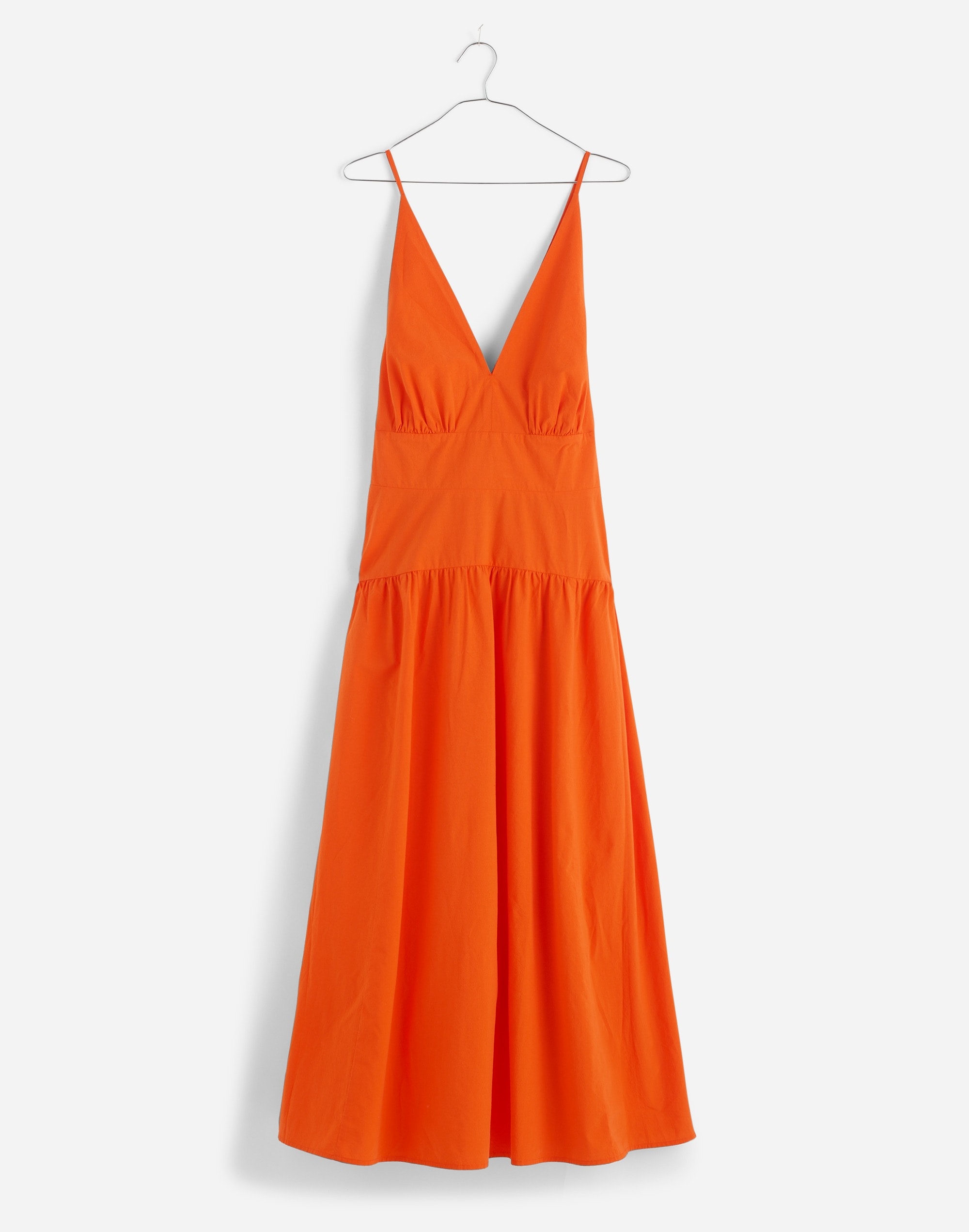 Smocked Halter Midi Dress Poplin | Madewell