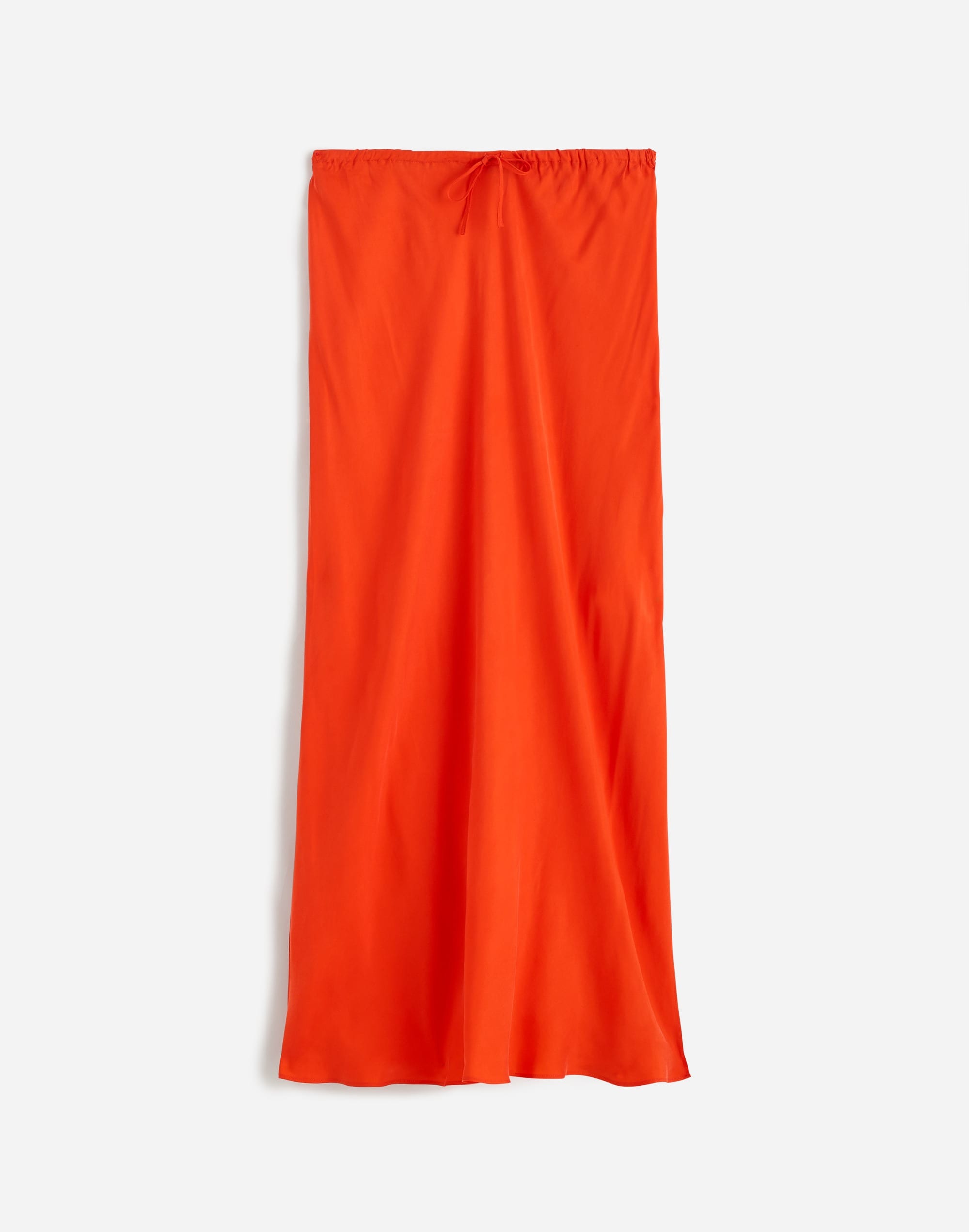 Tie-Waist Maxi Slip Skirt Cupro Blend