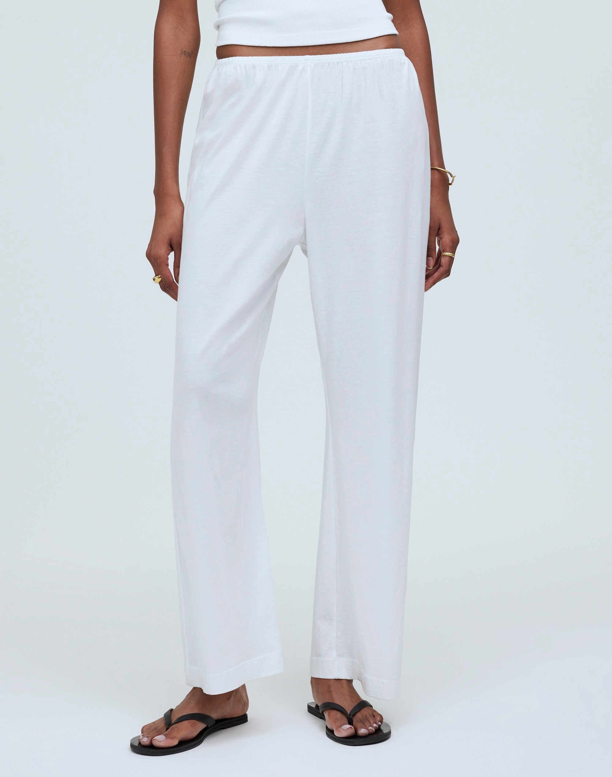 Donni Jersey Simple Pant | Madewell