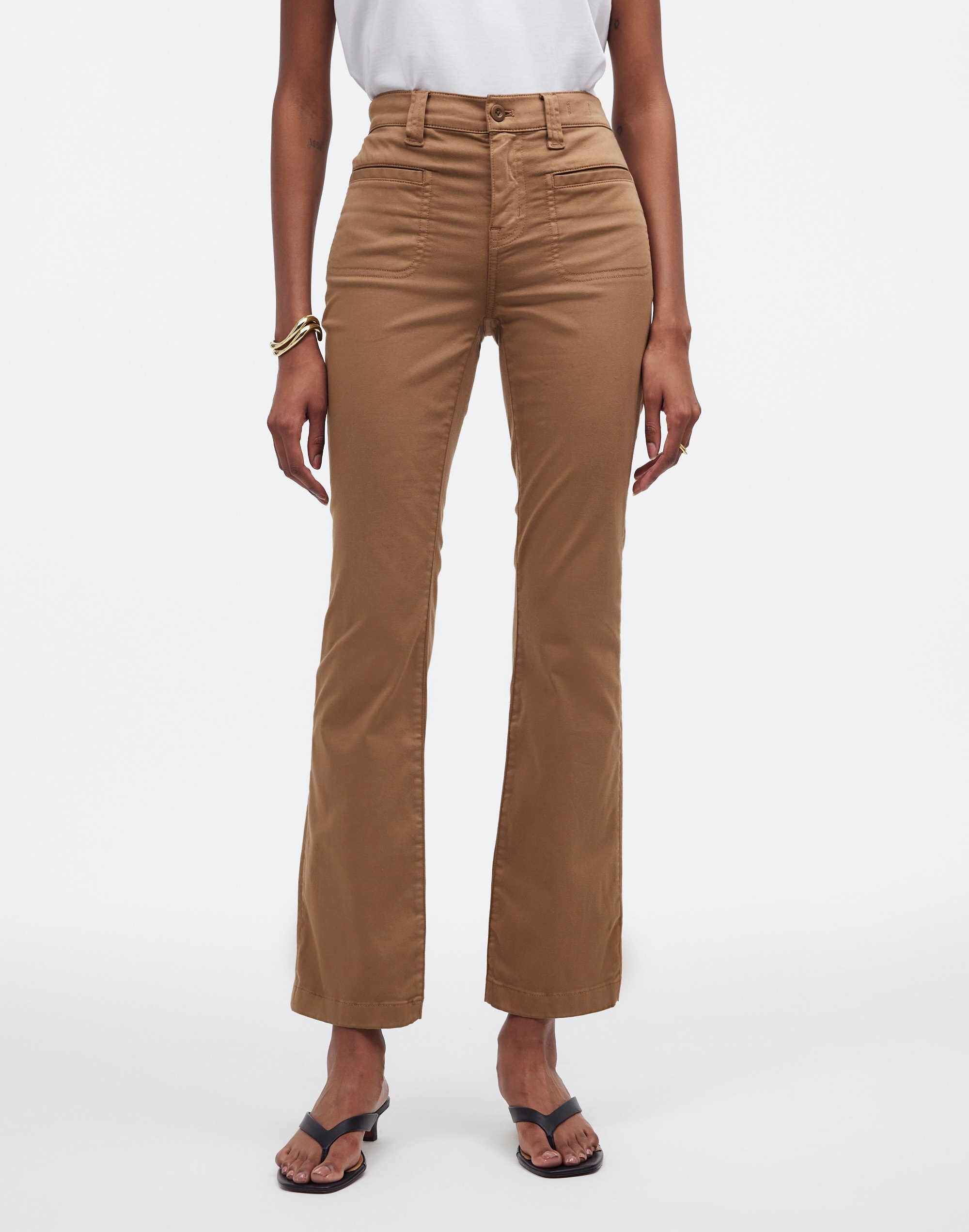 Kick Out Crop Pants Garment-Dyed Sateen | Madewell