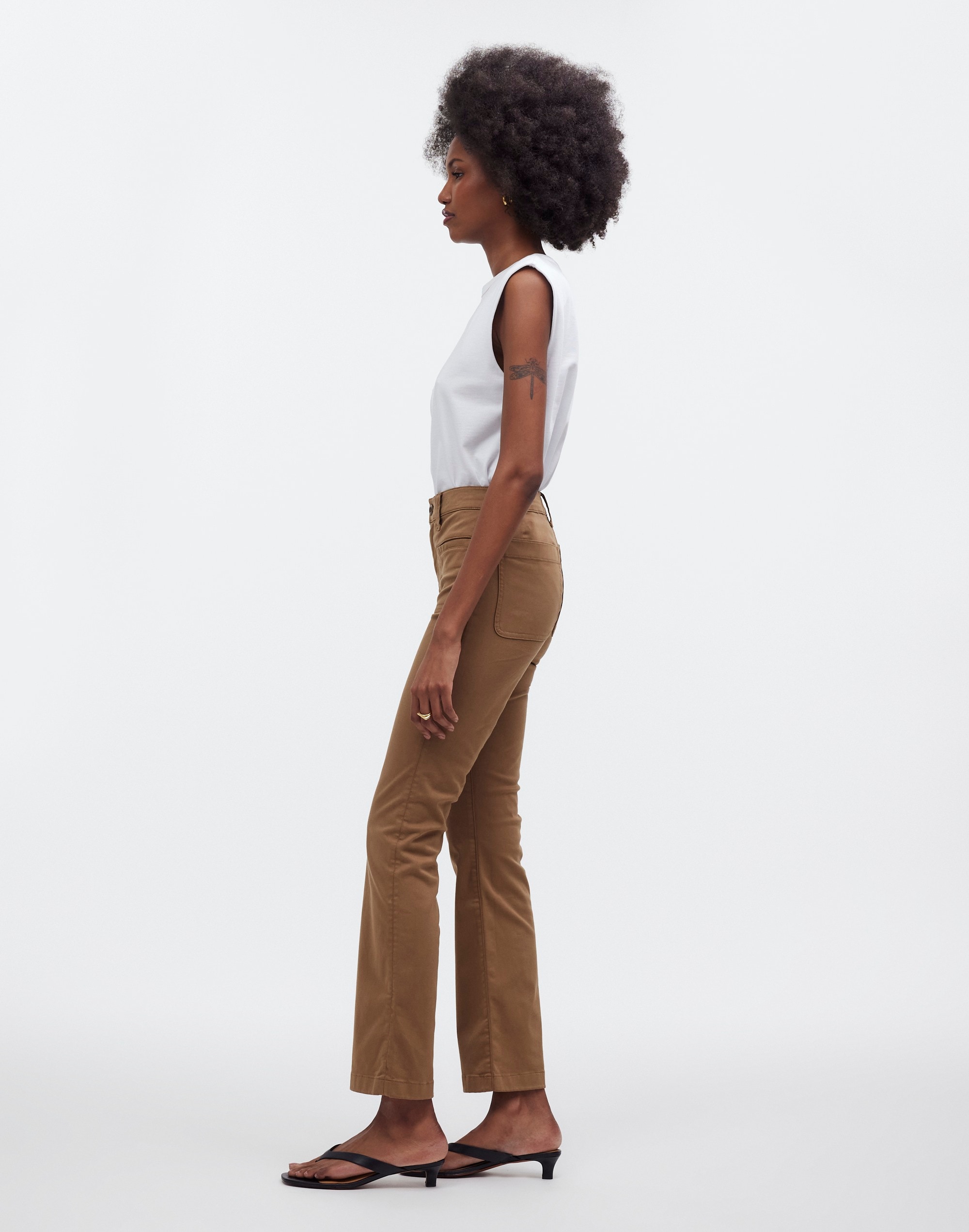 Kick Out Crop Pants Garment-Dyed Sateen | Madewell