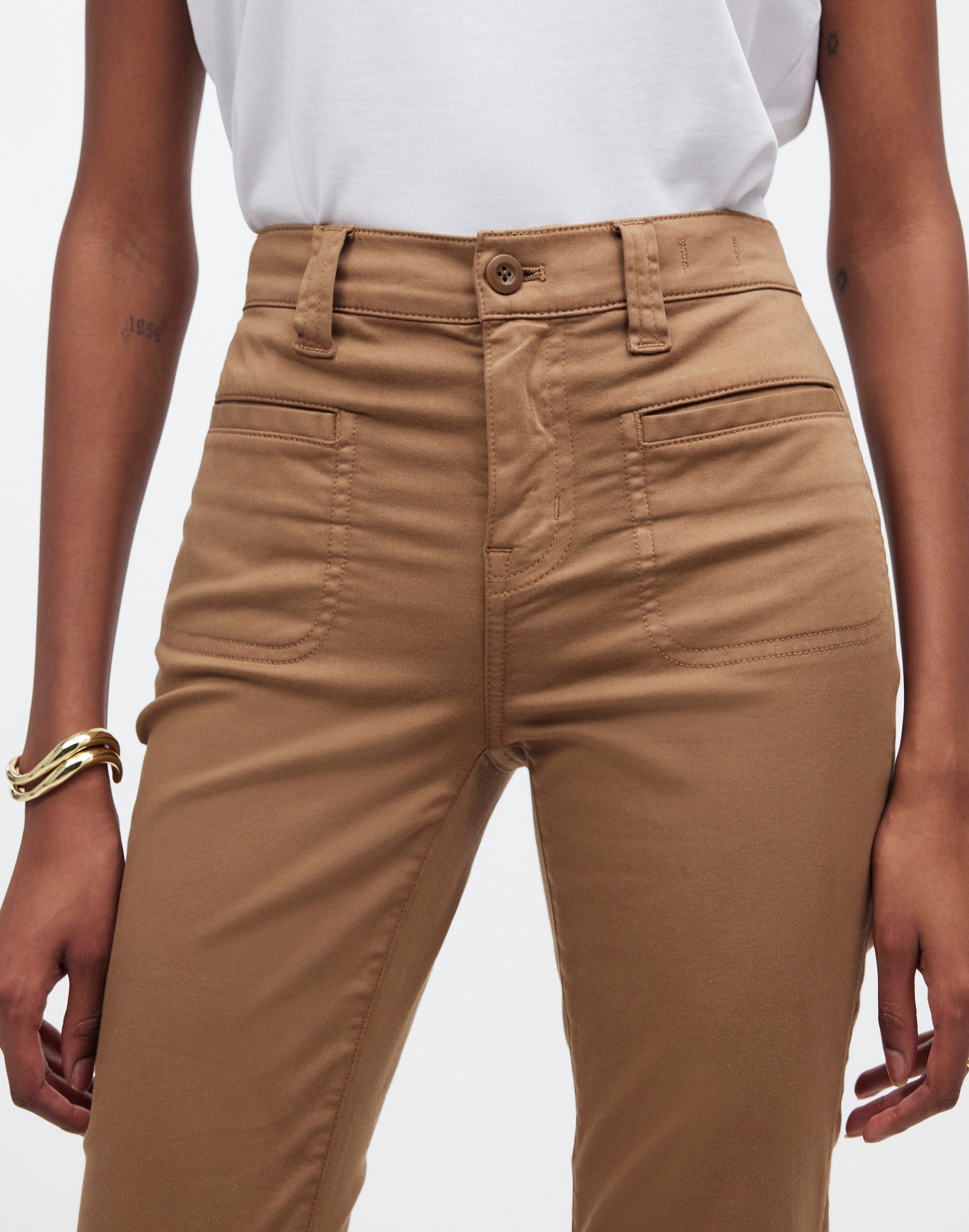 Kick Out Crop Pants Garment-Dyed Sateen | Madewell