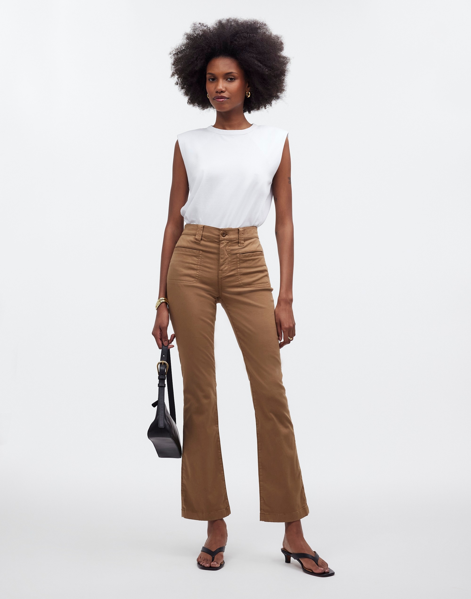 Kick Out Crop Pants Garment-Dyed Sateen | Madewell