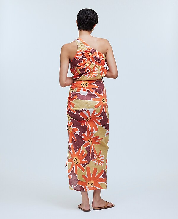 Zulu &amp; Zephyr Wildflower Linen Midi Skirt