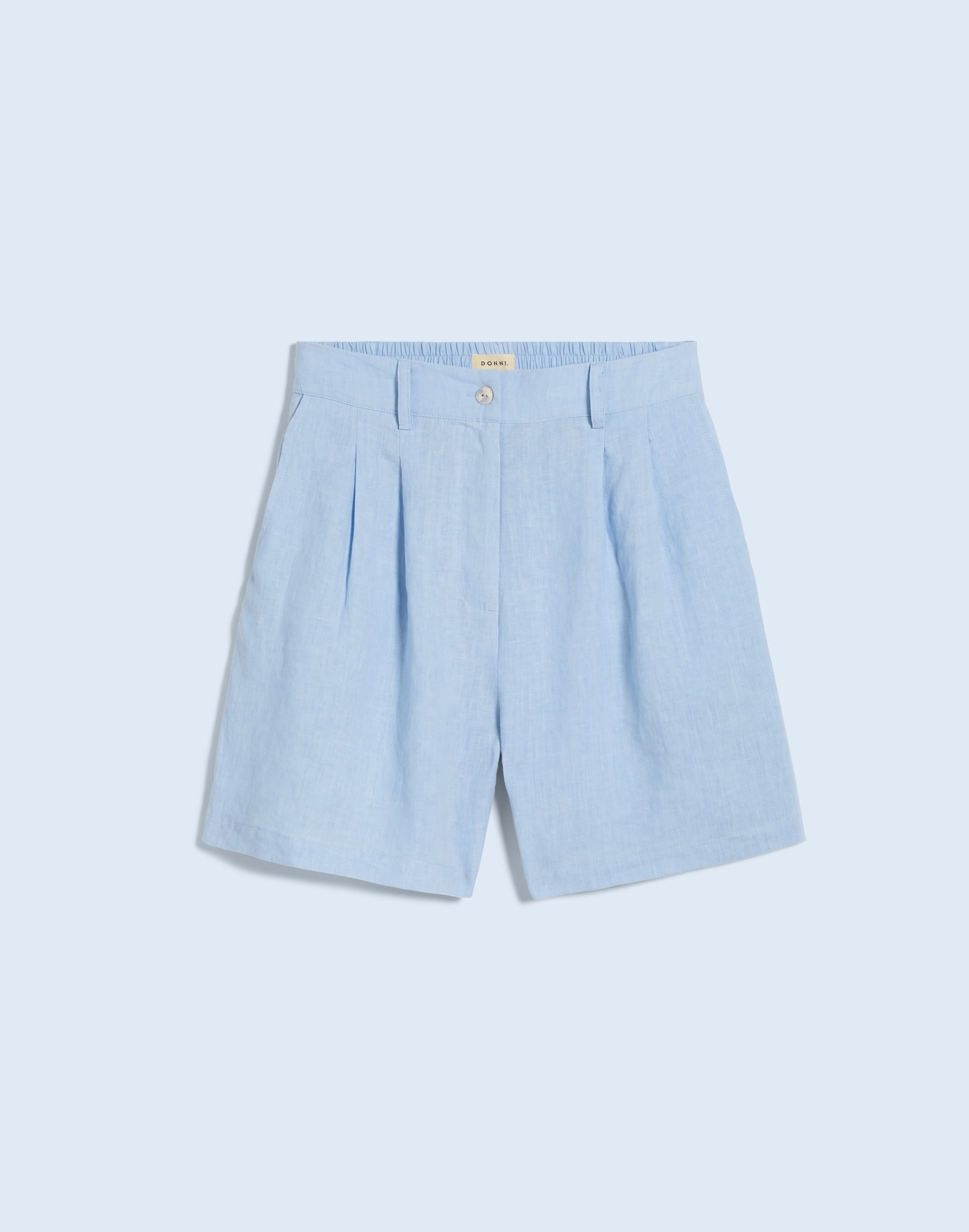 Donni Linen Pleated Shorts