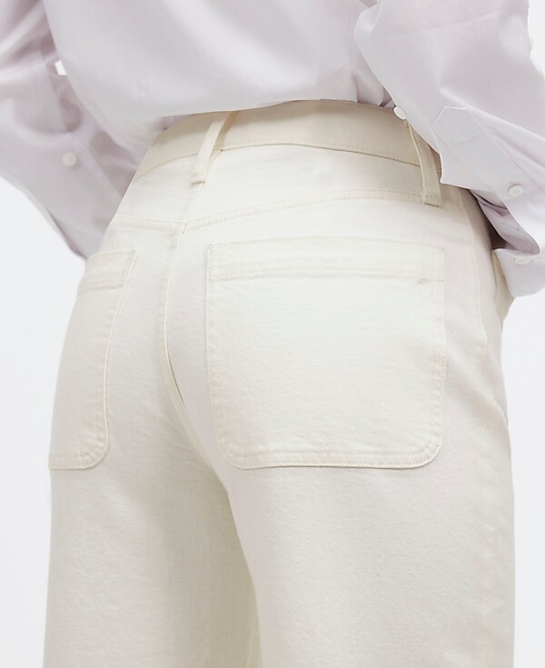 The Emmett Wide-Leg Full Length Jean: Patch Pocket Edition