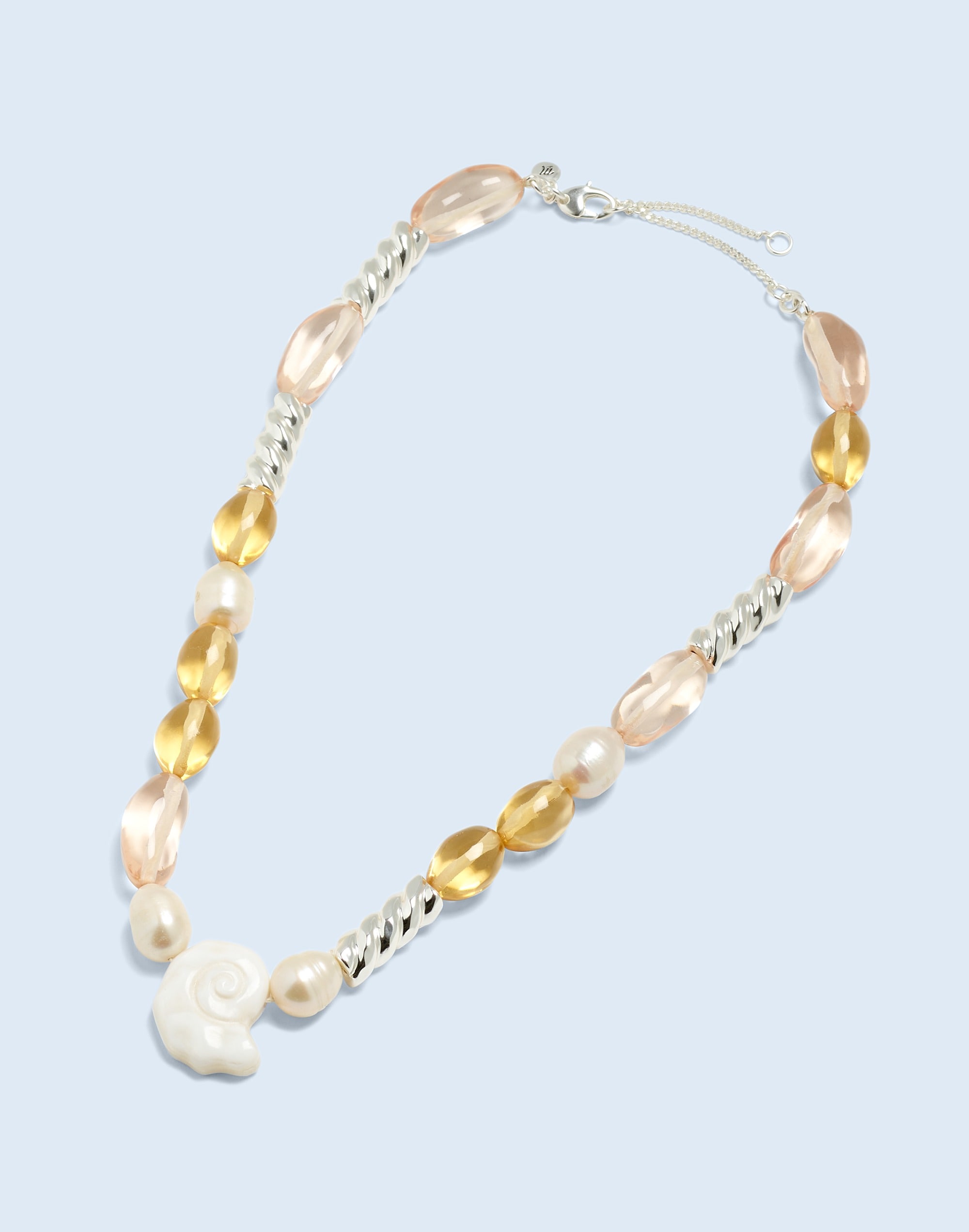 Freshwater Pearl Nautical Beaded Necklace