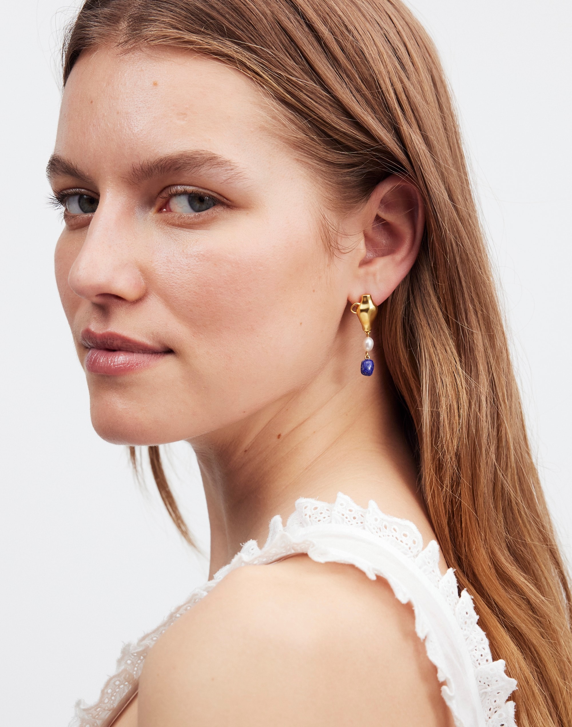 Madewell x Laetitia Rouget Freshwater Pearl Drop Earrings