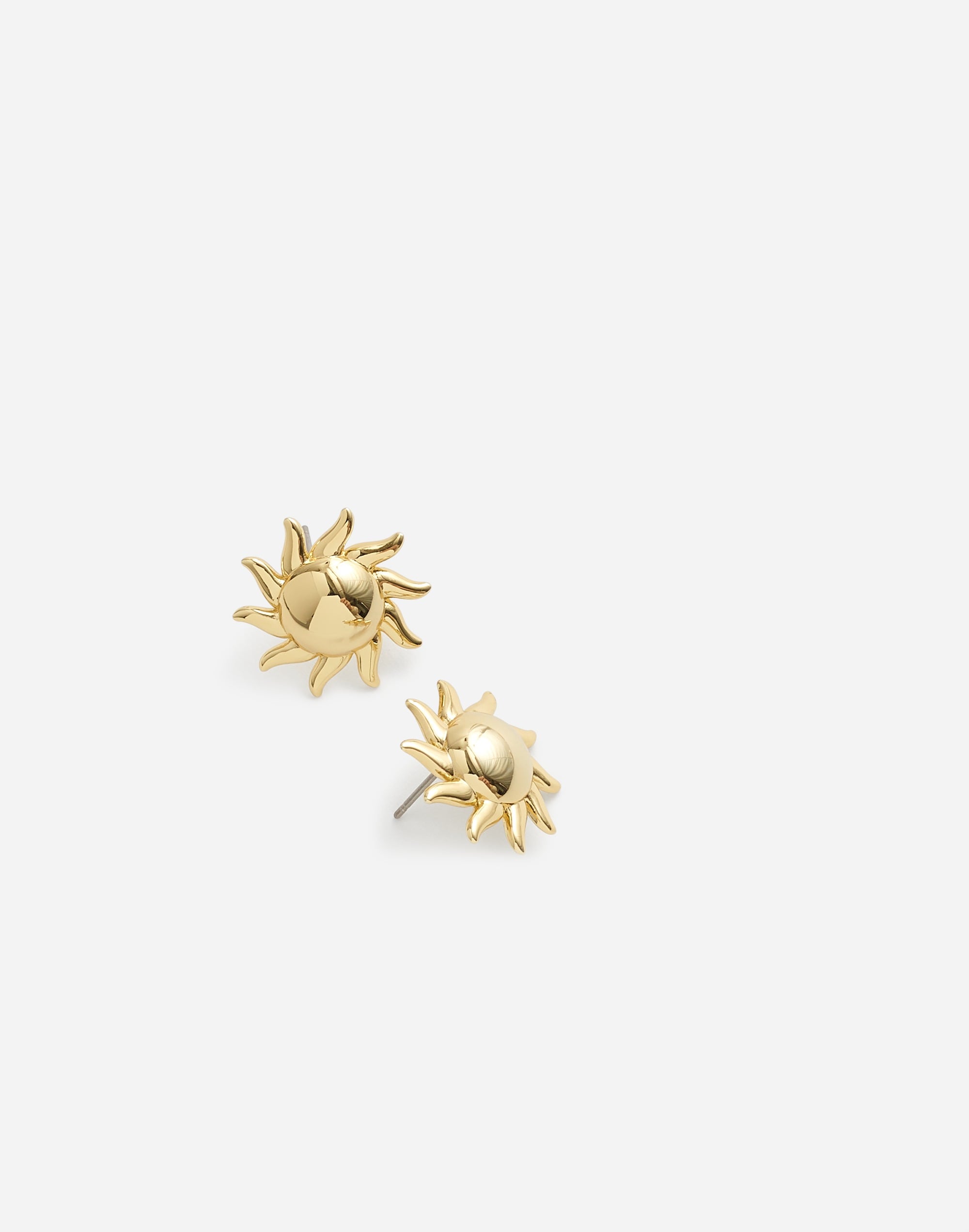 Mw Sun Statement Earrings In Gold