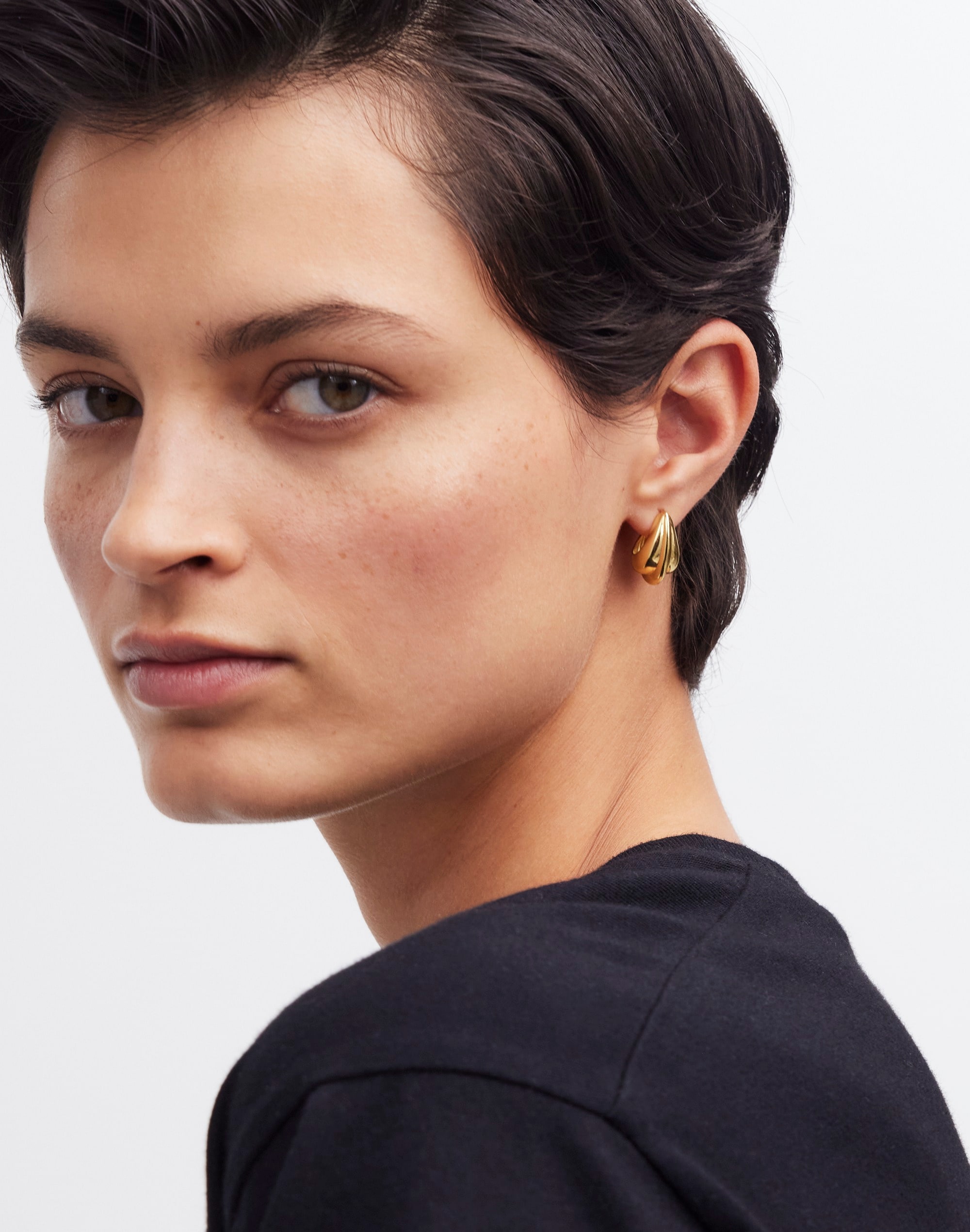 Demi-Fine Fan Statement Stud Earring | Madewell