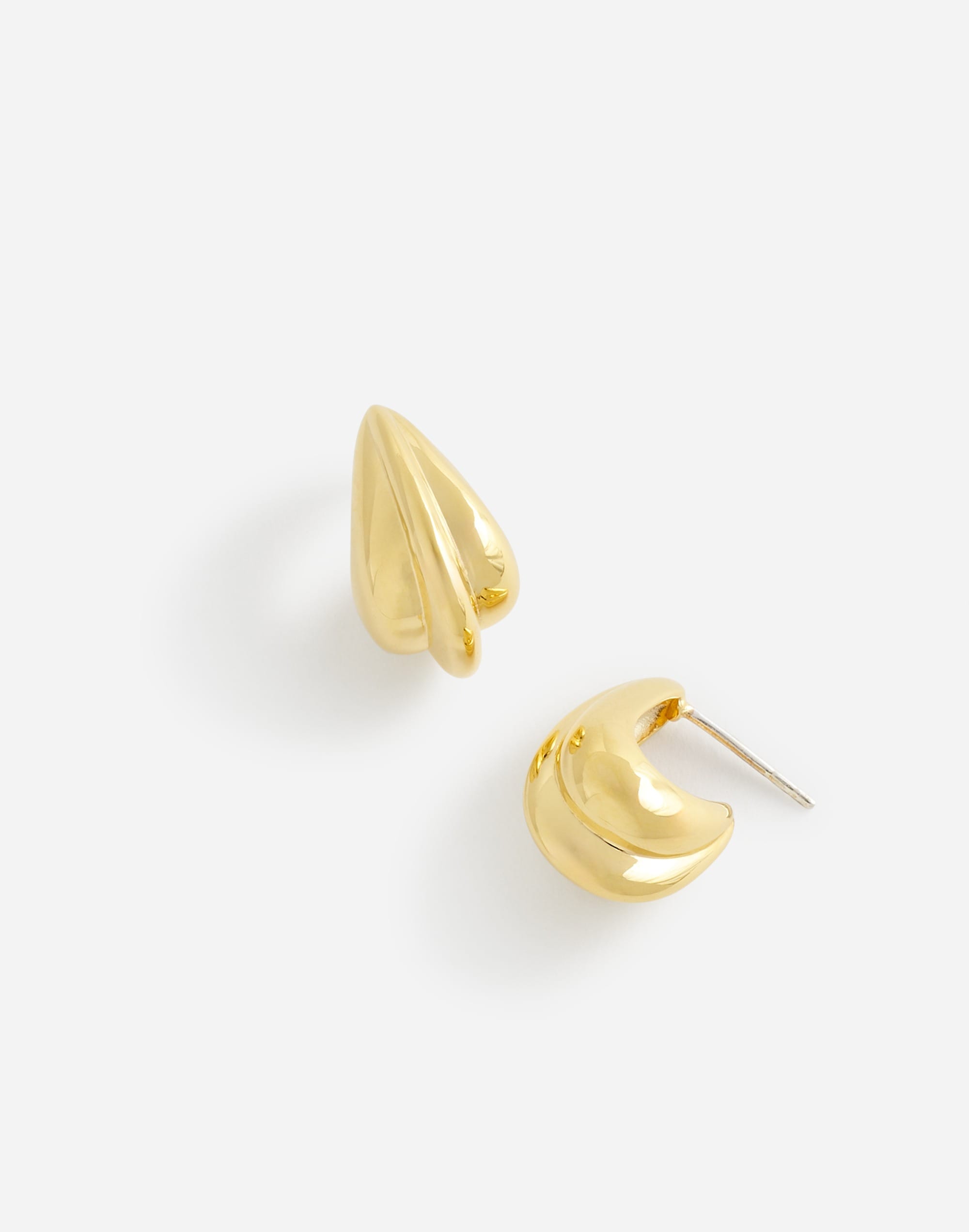 Demi-Fine Fan Statement Stud Earring