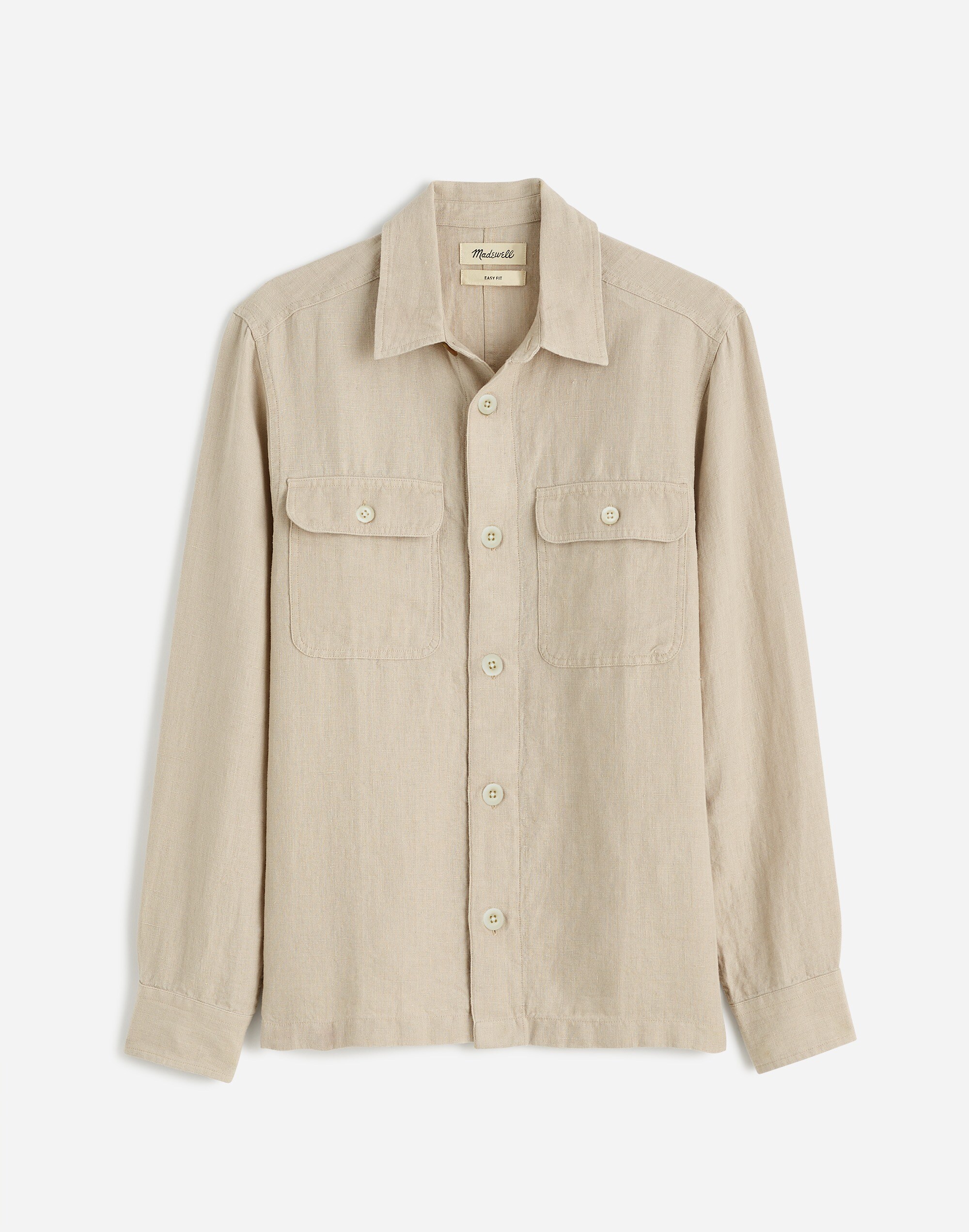 Straight Hem Work Shirt Garment-Dyed Linen | Madewell