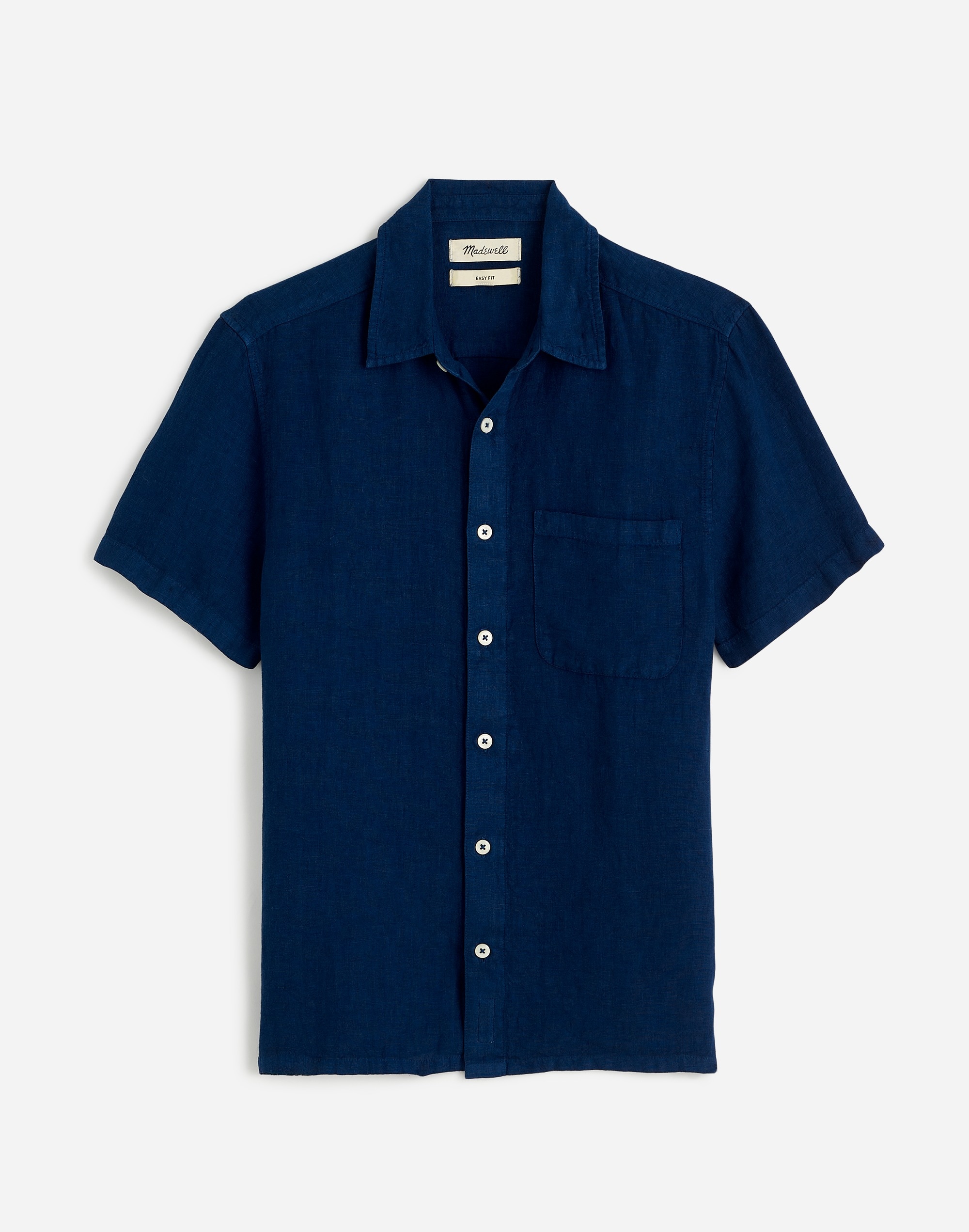 Easy Short-Sleeve Shirt Linen | Madewell