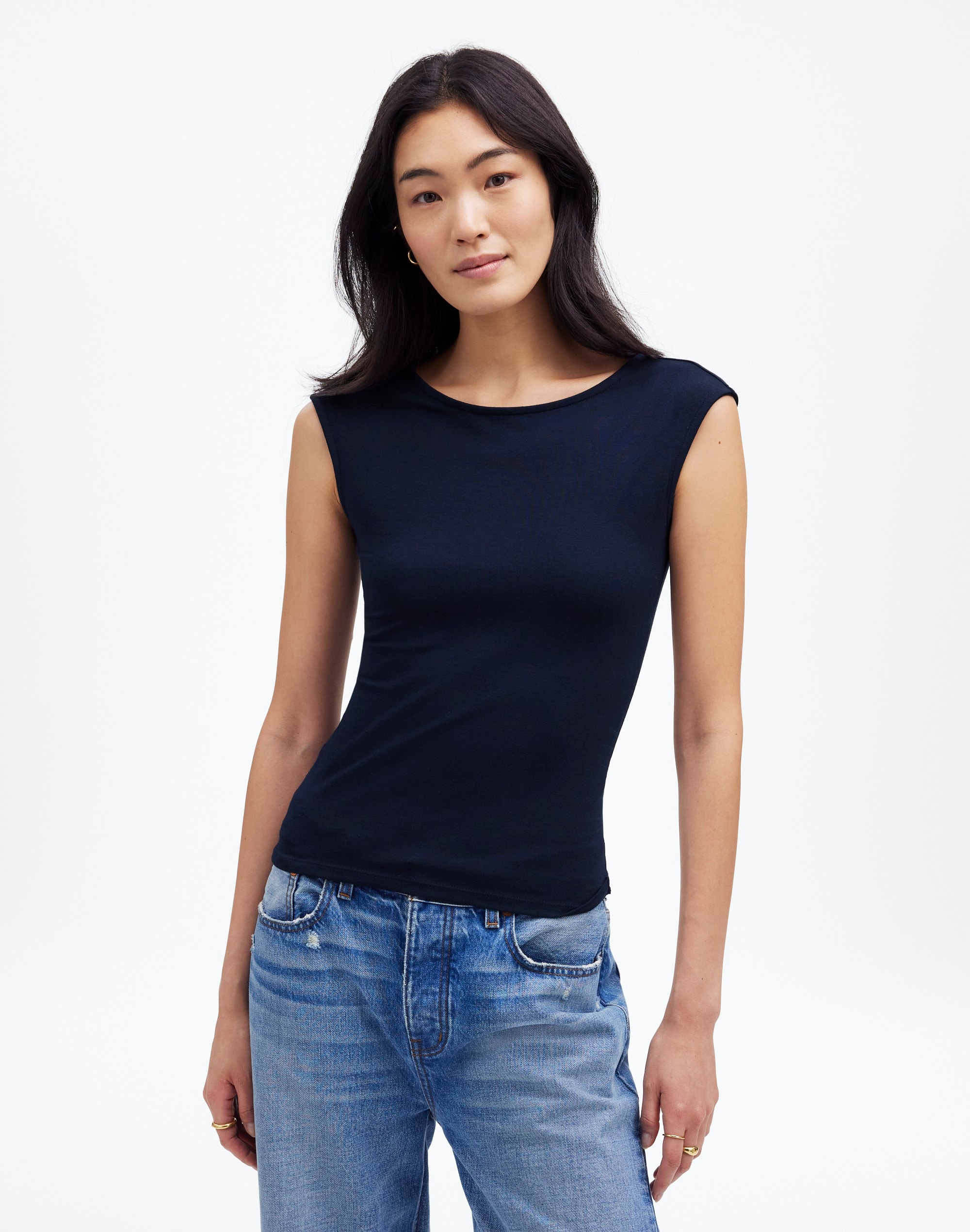 Scoopneck Cap-Sleeve Tee | Madewell