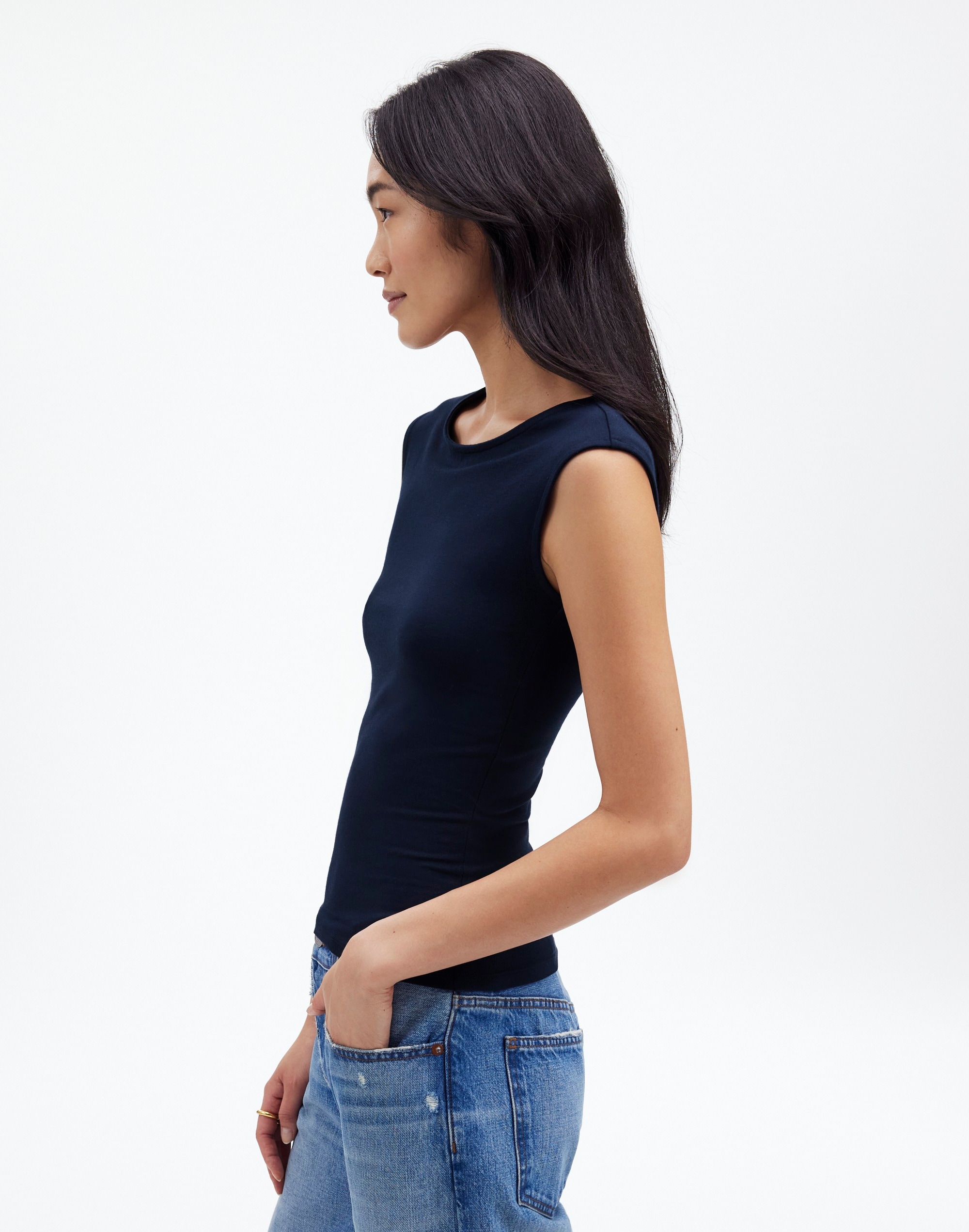 Scoopneck Cap-Sleeve Tee | Madewell