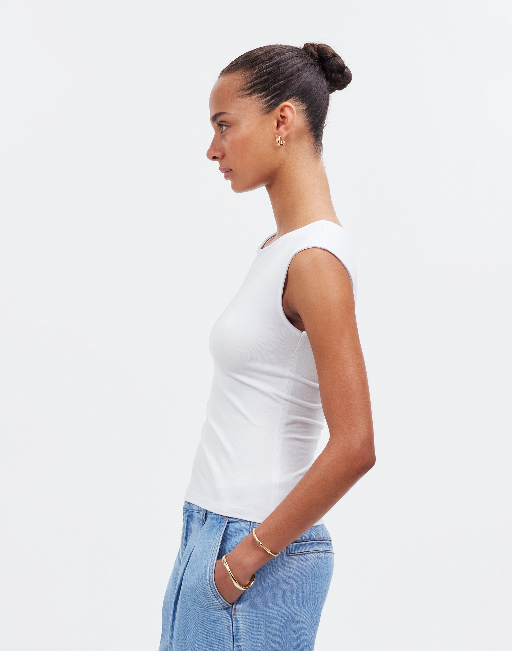 Scoopneck Cap-Sleeve Tee