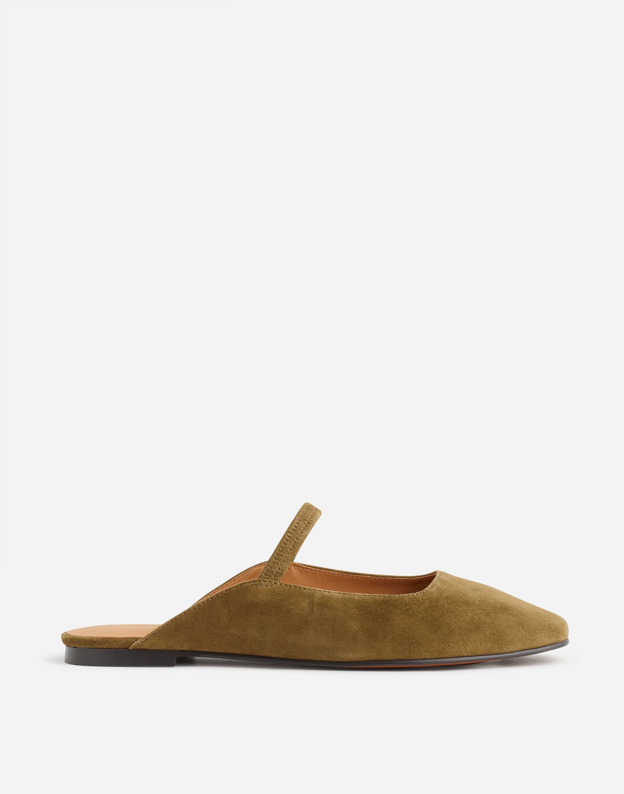 The Greta Ballet Flat Mule Suede