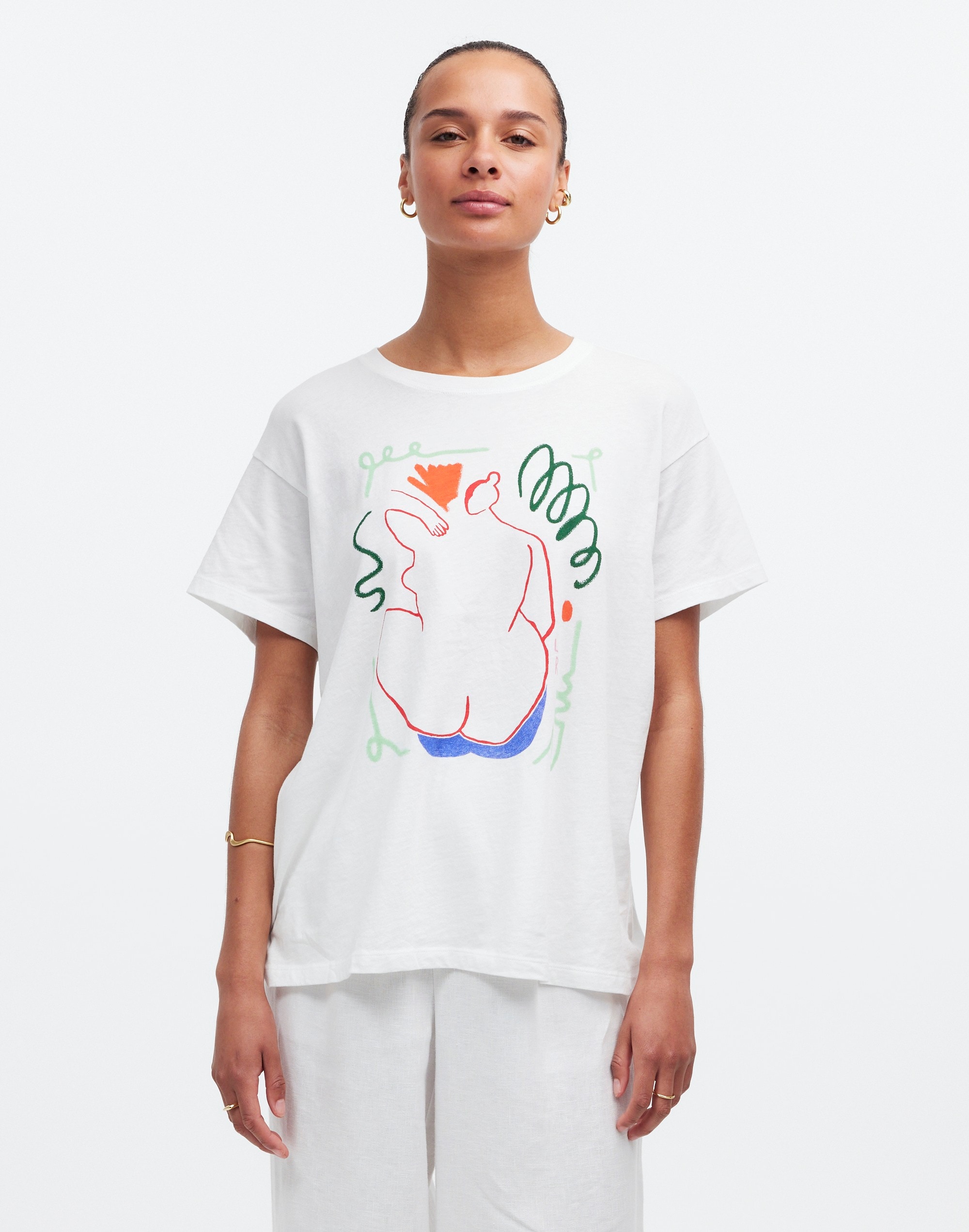 Madewell x Laetitia Rouget Graphic Softfade Cotton Oversized Tee