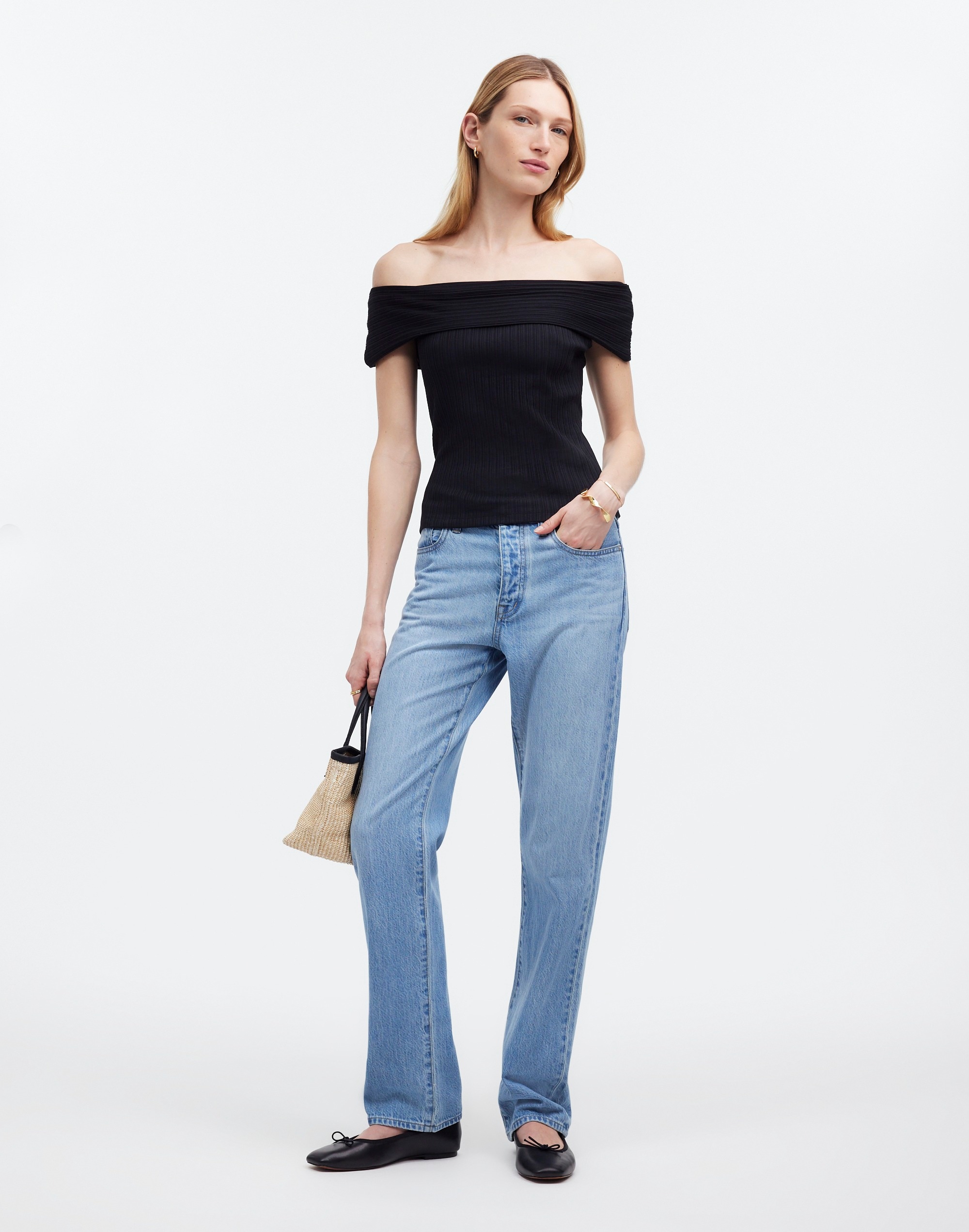 Ribbed Off-the-Shoulder Top | Madewell