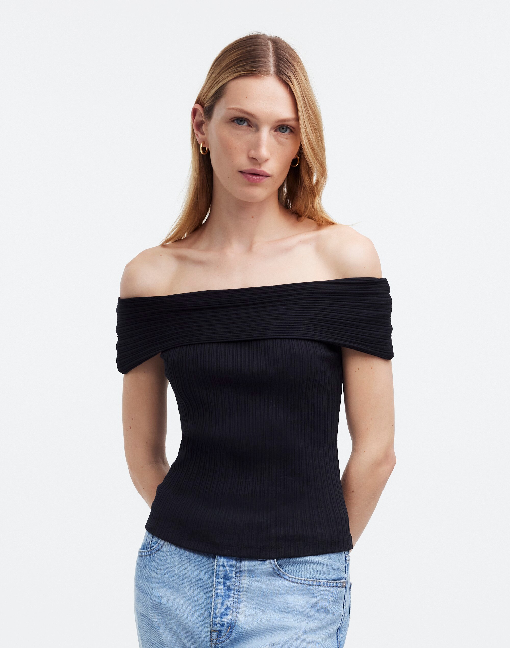 Ribbed Off-the-Shoulder Top | Madewell