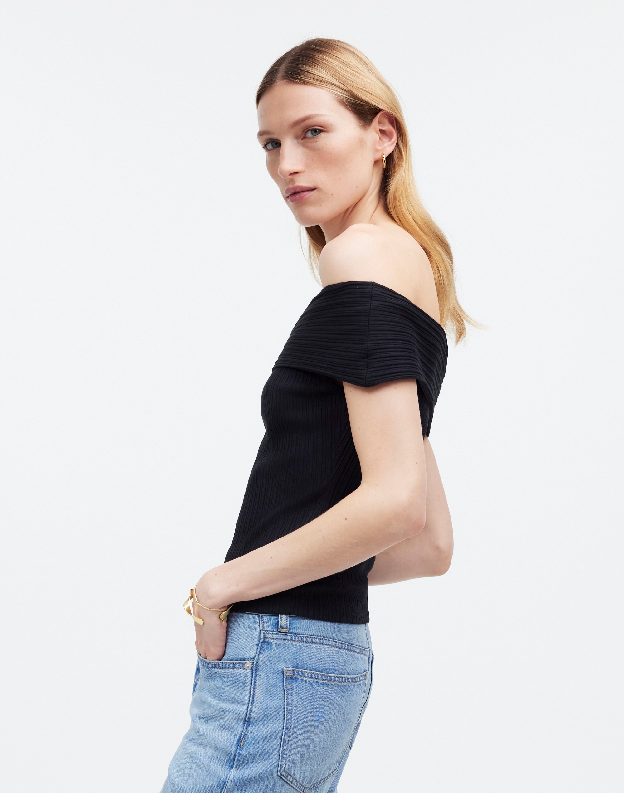 Ribbed Off-the-Shoulder Top | Madewell