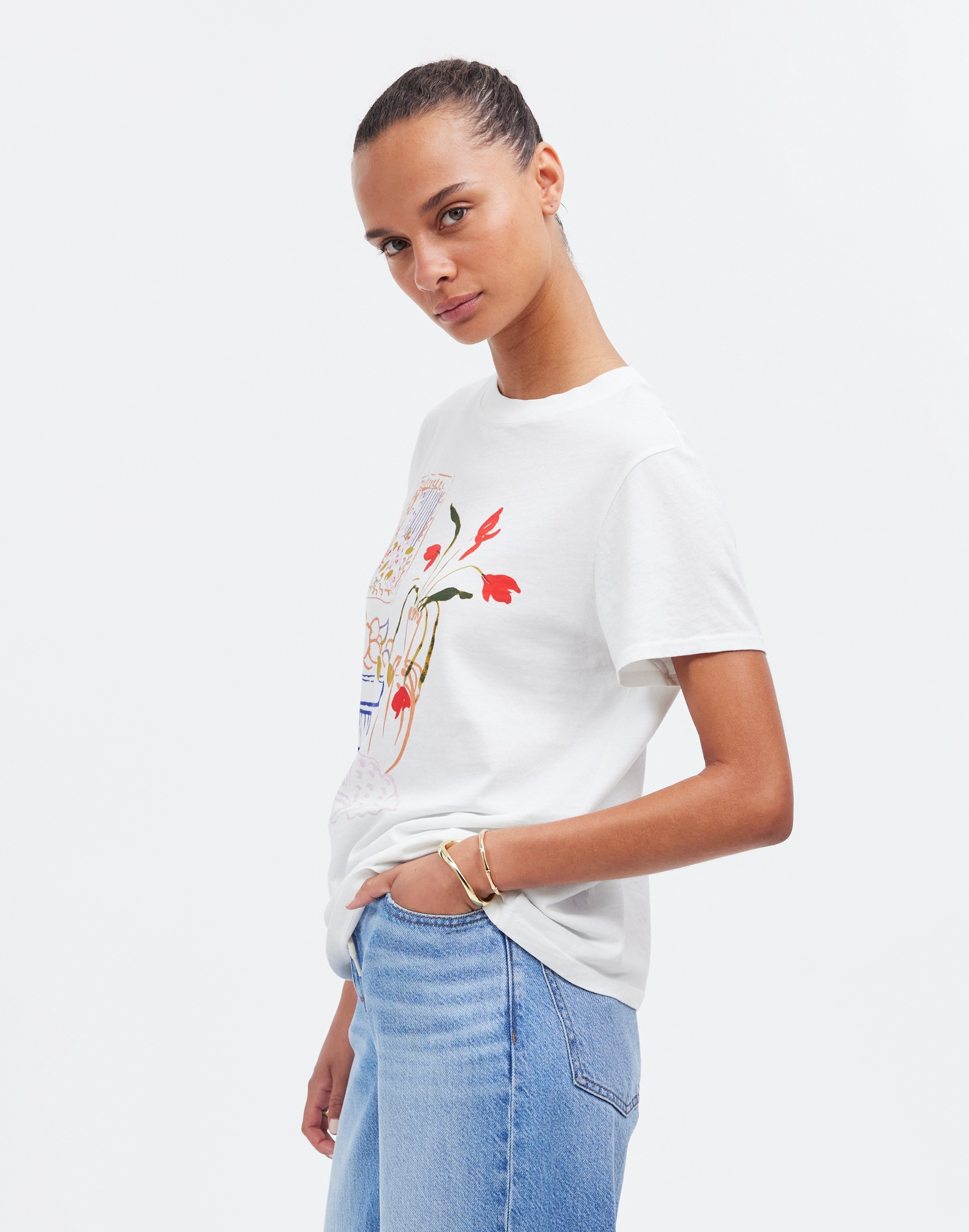 Madewell x Lisa Says Gah! Graphic Softfade Cotton Crewneck Relaxed Tee |