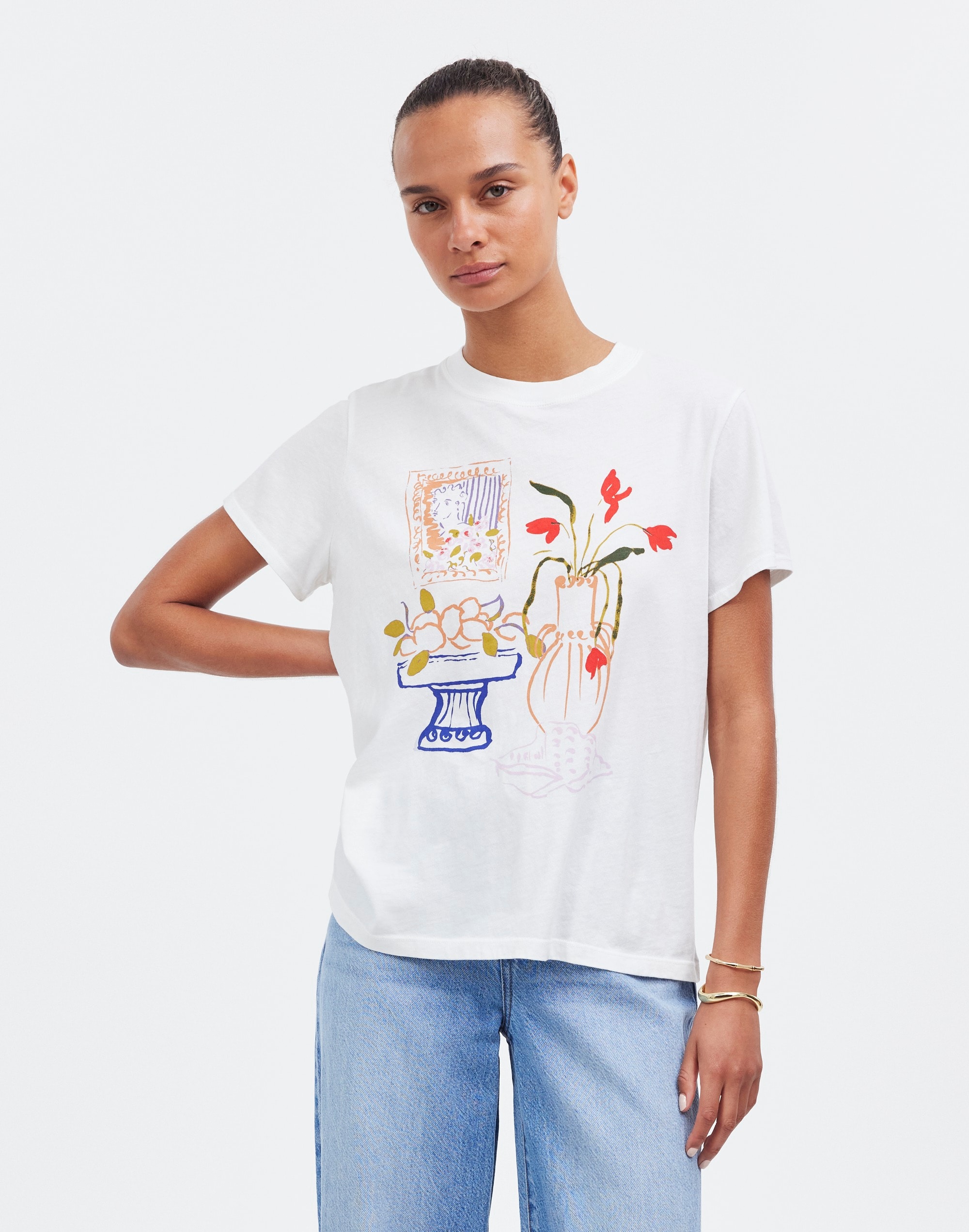 Madewell x Lisa Says Gah! Graphic Softfade Cotton Crewneck Relaxed Tee |