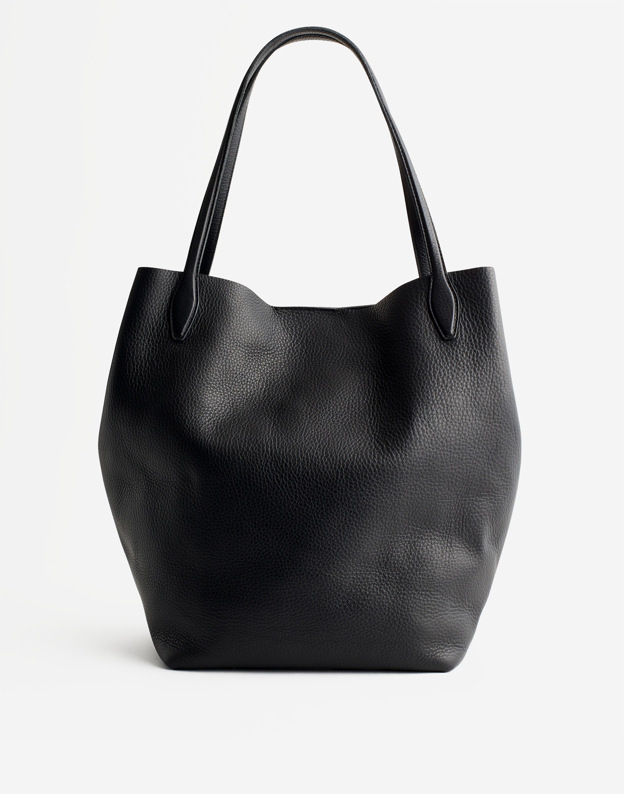 The Oversized Shopper Tote in Soft Grain Leather | Madewell