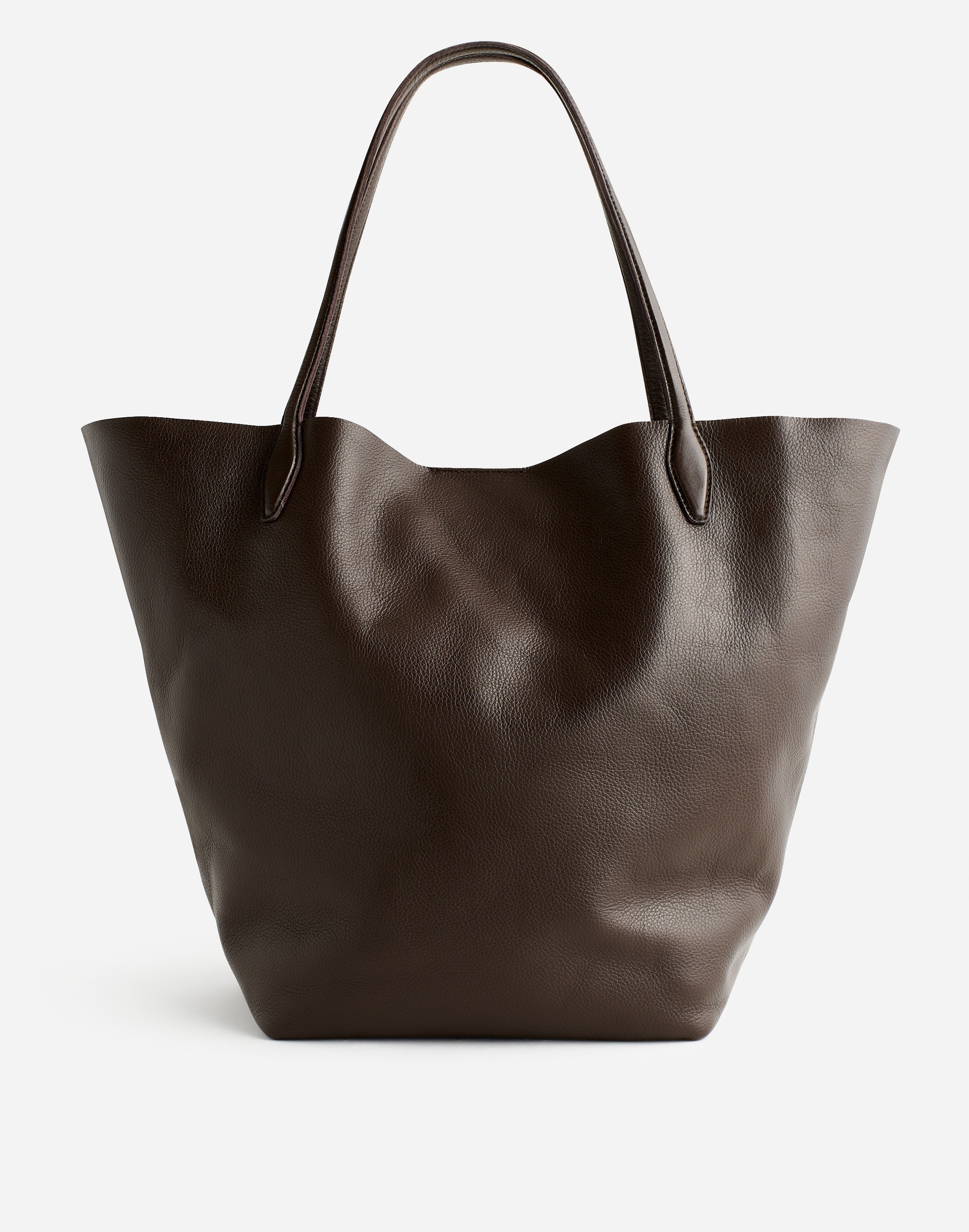 The Oversized Shopper Tote Soft Grain Leather | Madewell