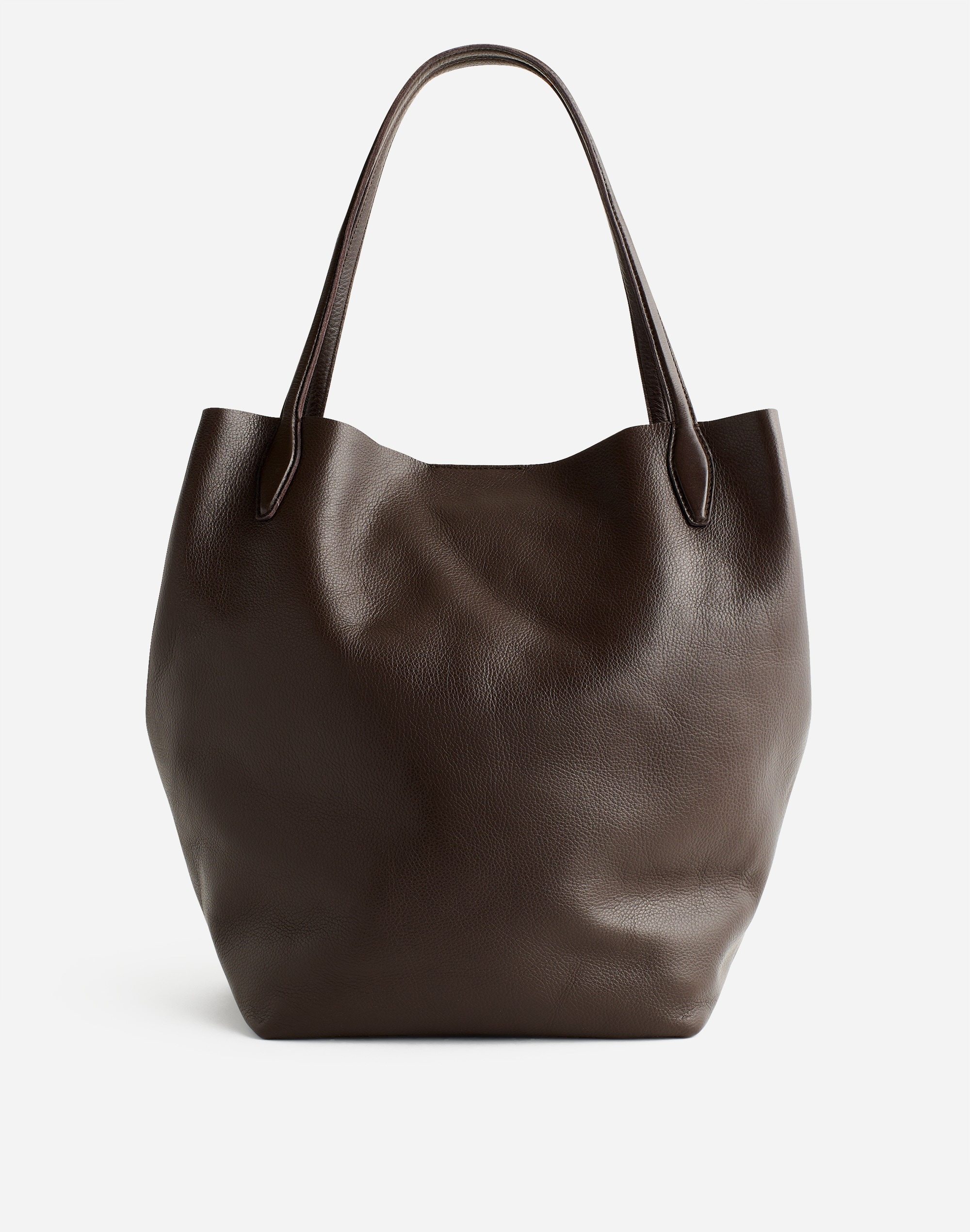 The Oversized Shopper Tote Soft Grain Leather | Madewell