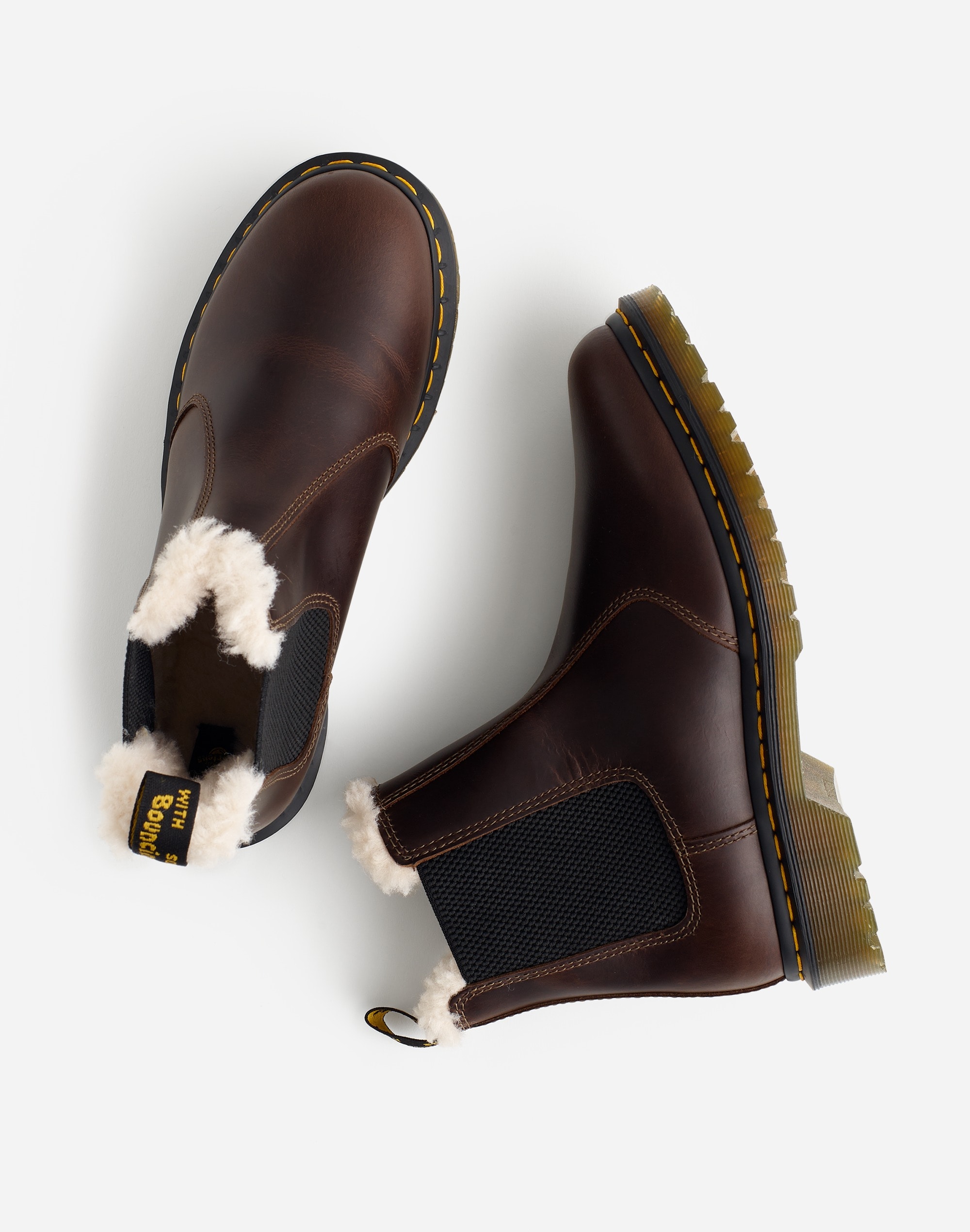 Dr. Martens® 2976 Lenore Faux Fur-Lined Chelsea Boots | Madewell