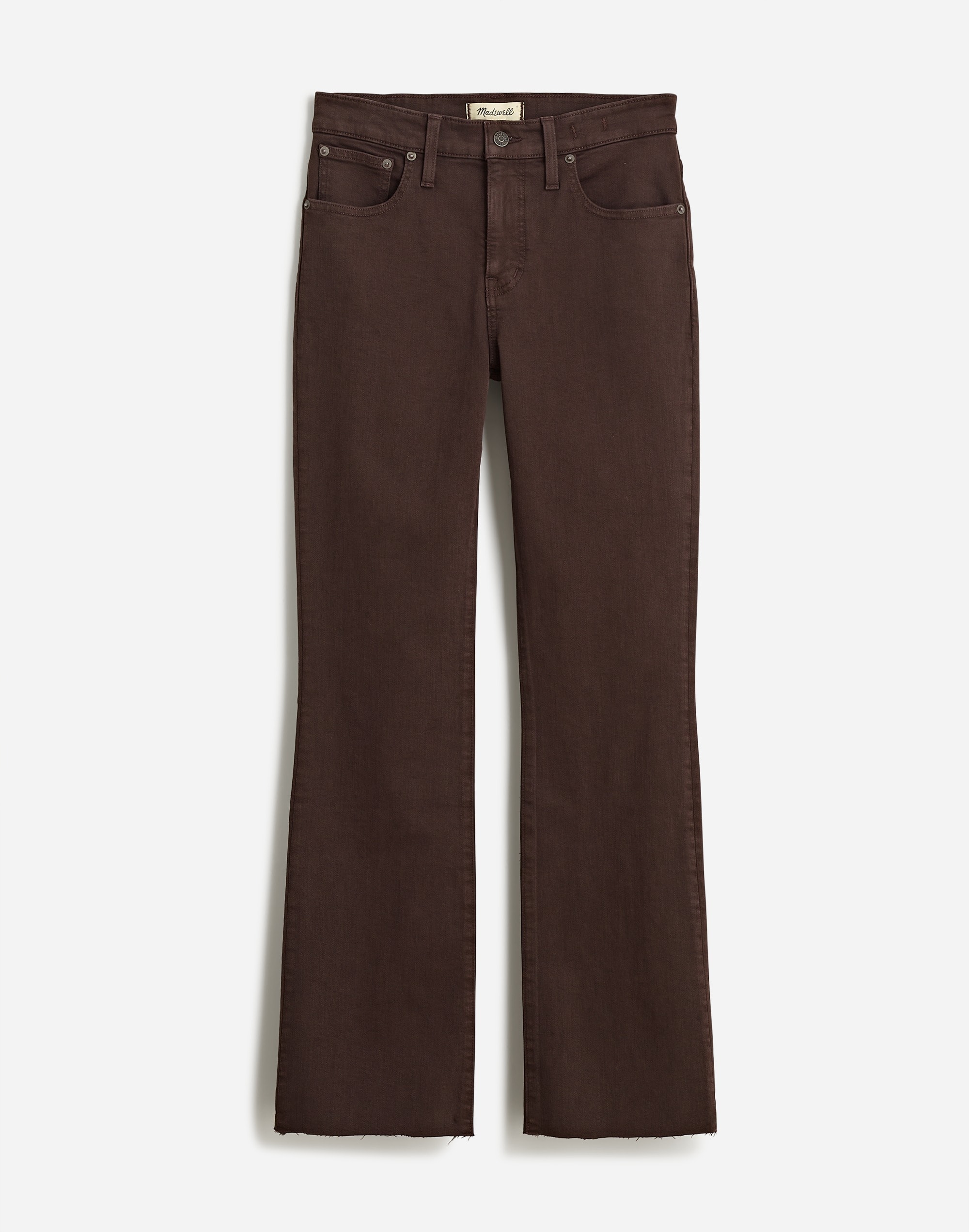 Kick Out Crop Jeans Driftwood Brown: Raw-Hem Edition | Madewell