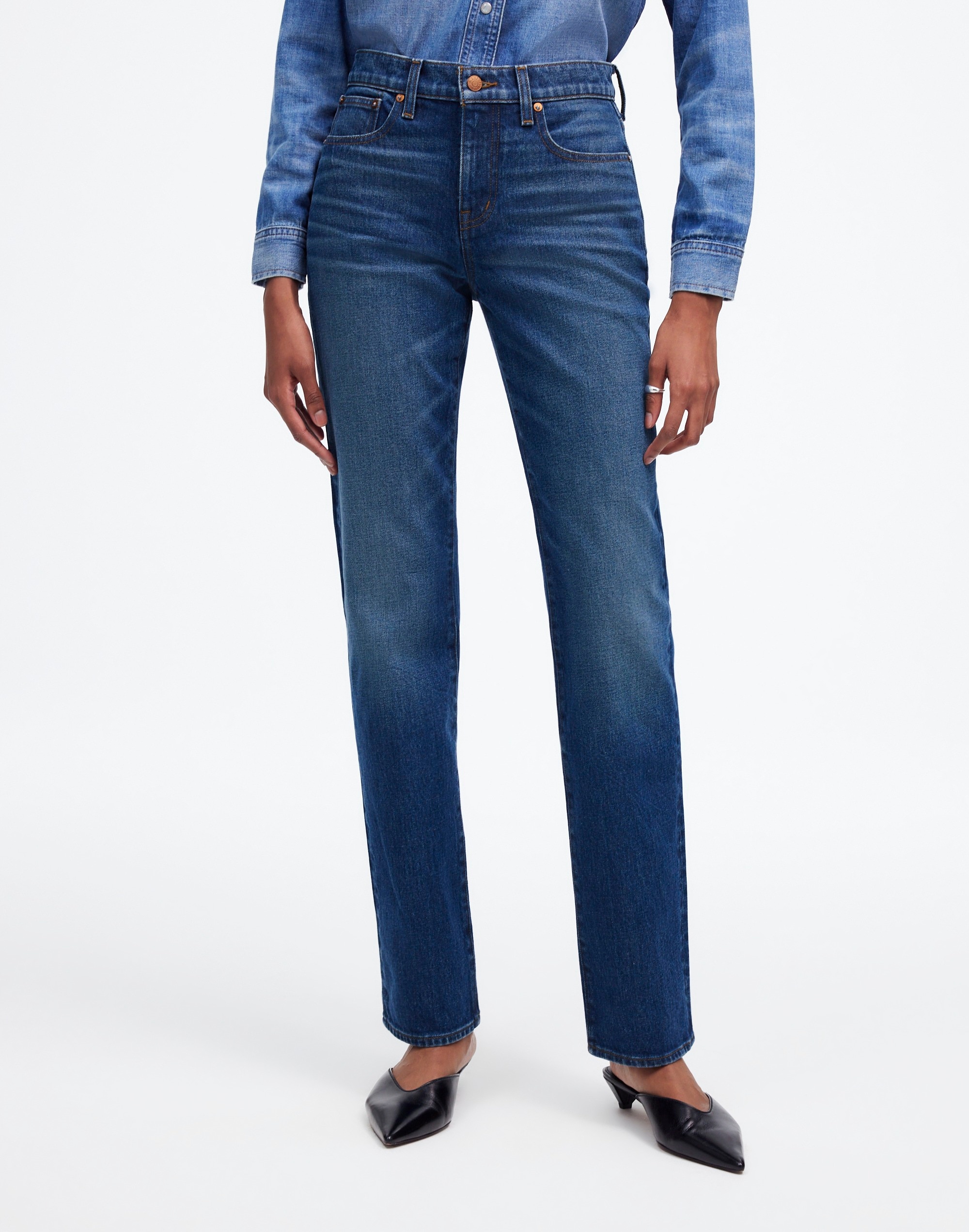 The '90s Straight Mid-Rise Jean Osada Wash | Madewell