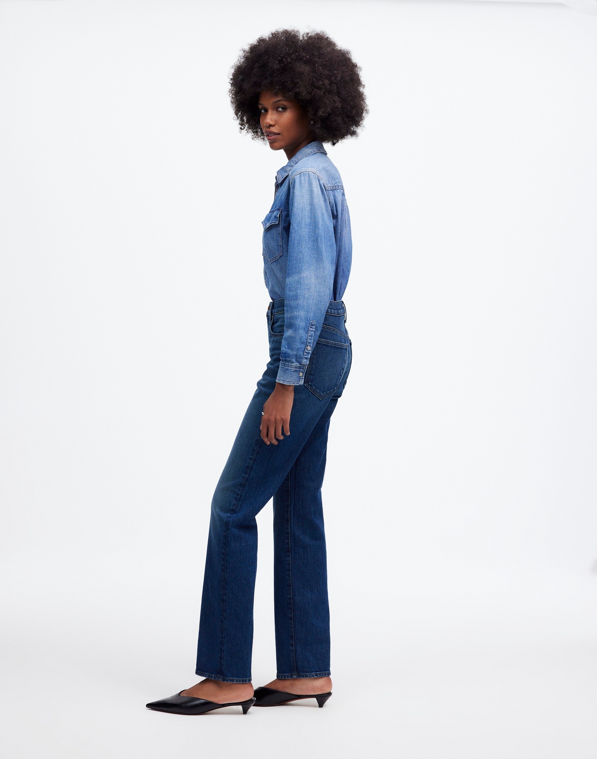 The '90s Straight Mid-Rise Jean Osada Wash | Madewell