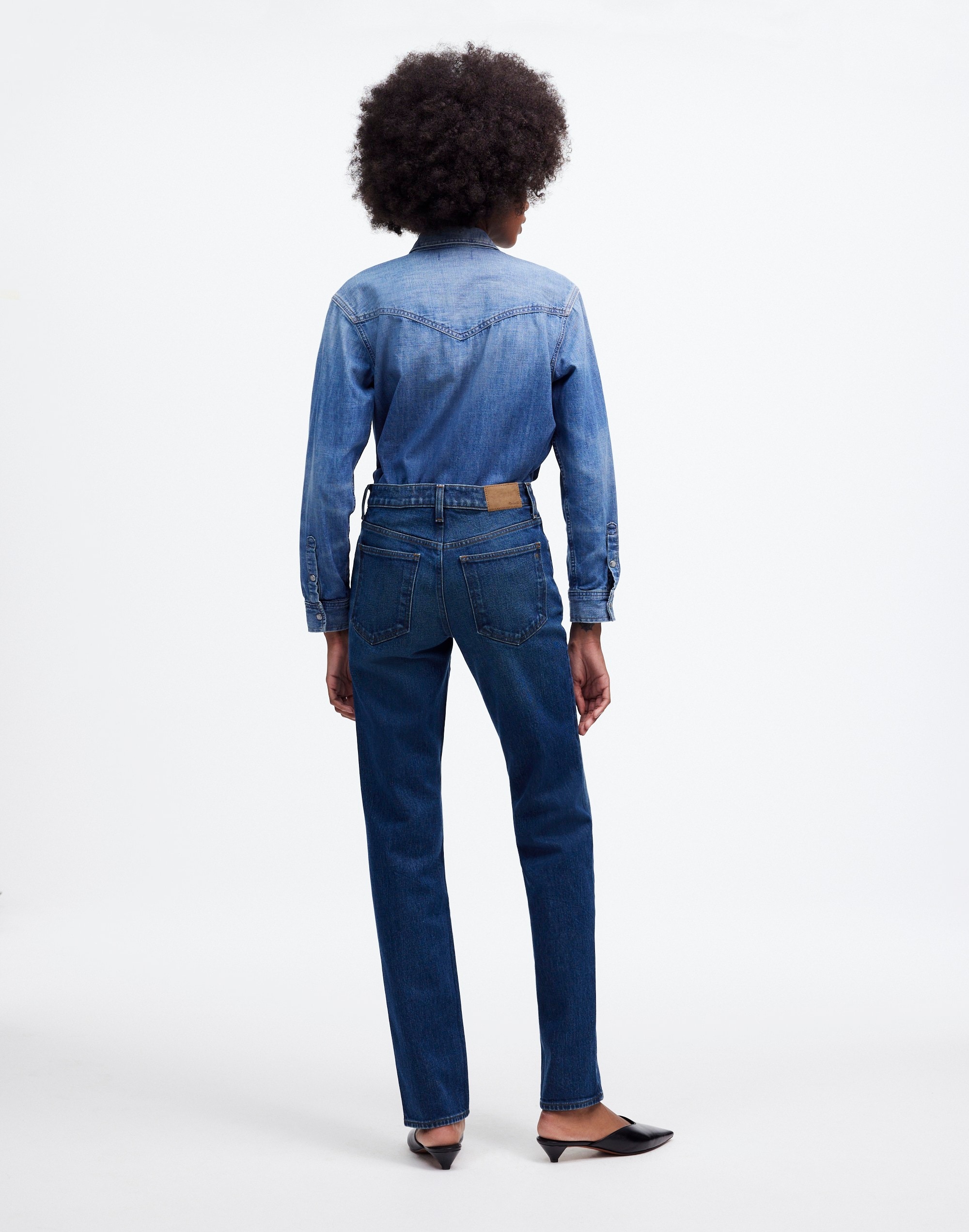 The '90s Straight Mid-Rise Jean Osada Wash | Madewell