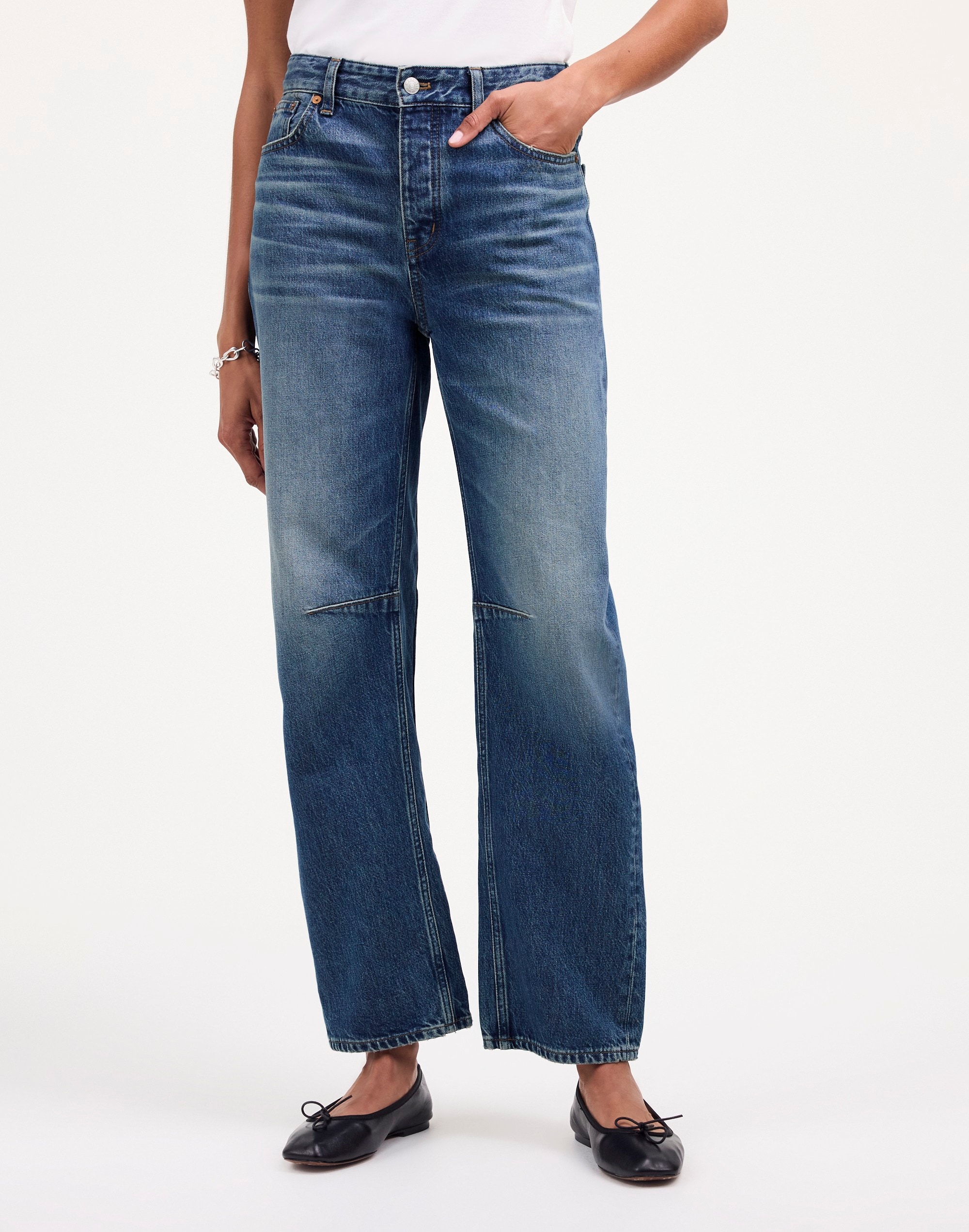 The Darted Barrel-Leg Jean | Madewell