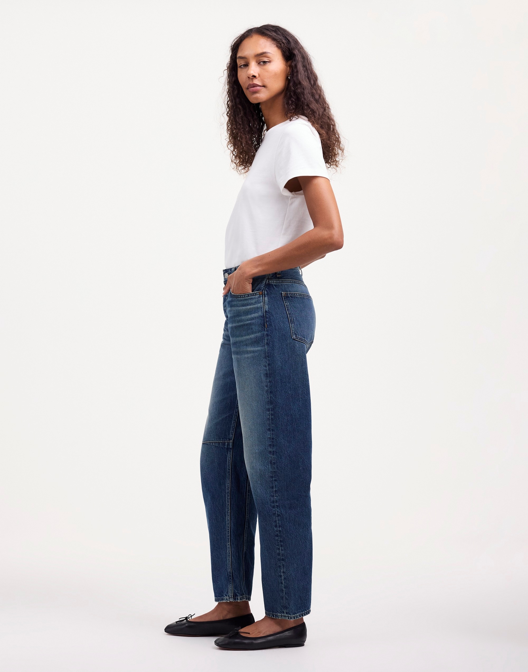 The Darted Barrel-Leg Jean | Madewell