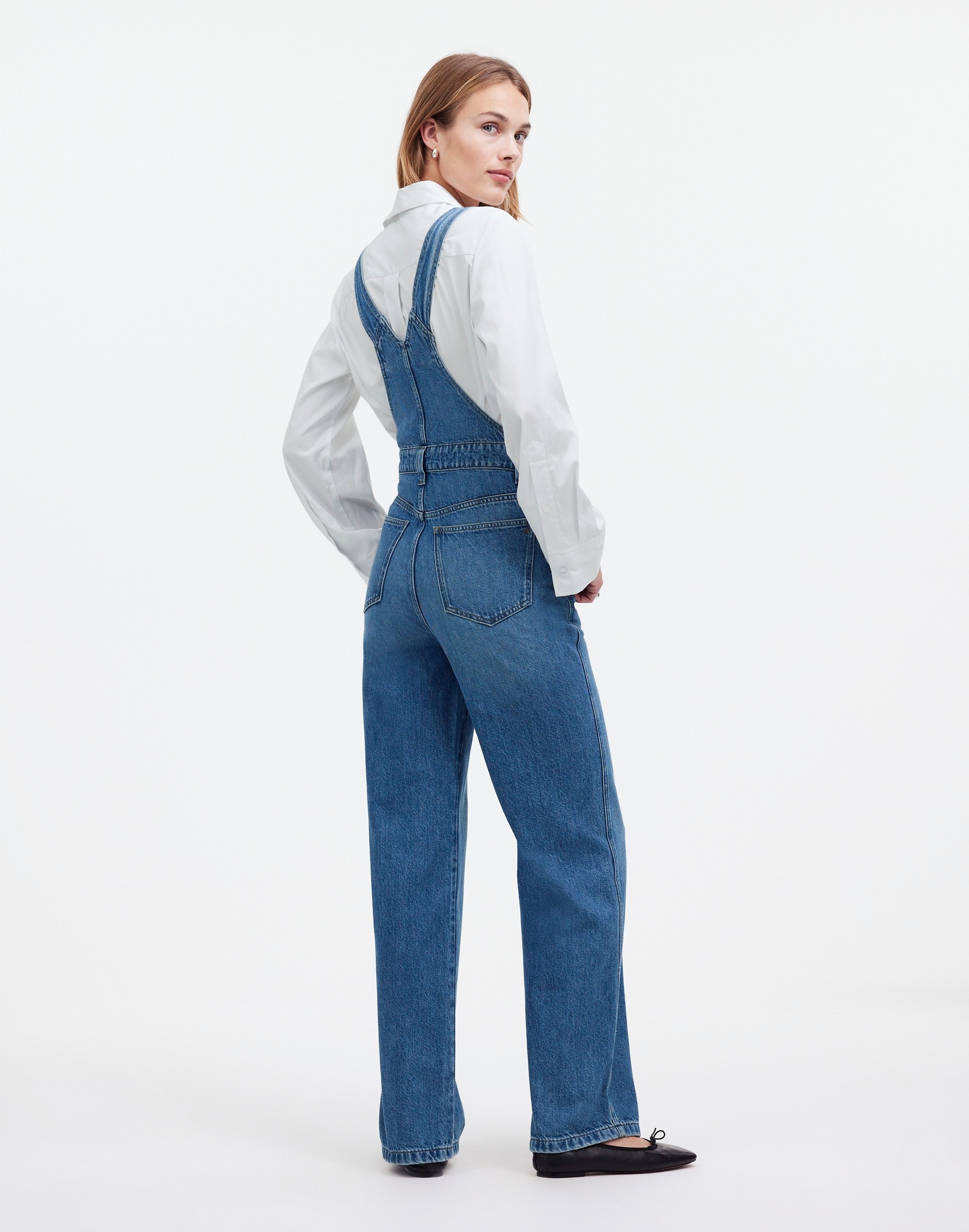 Wide-Leg Overalls Noreen Wash | Madewell