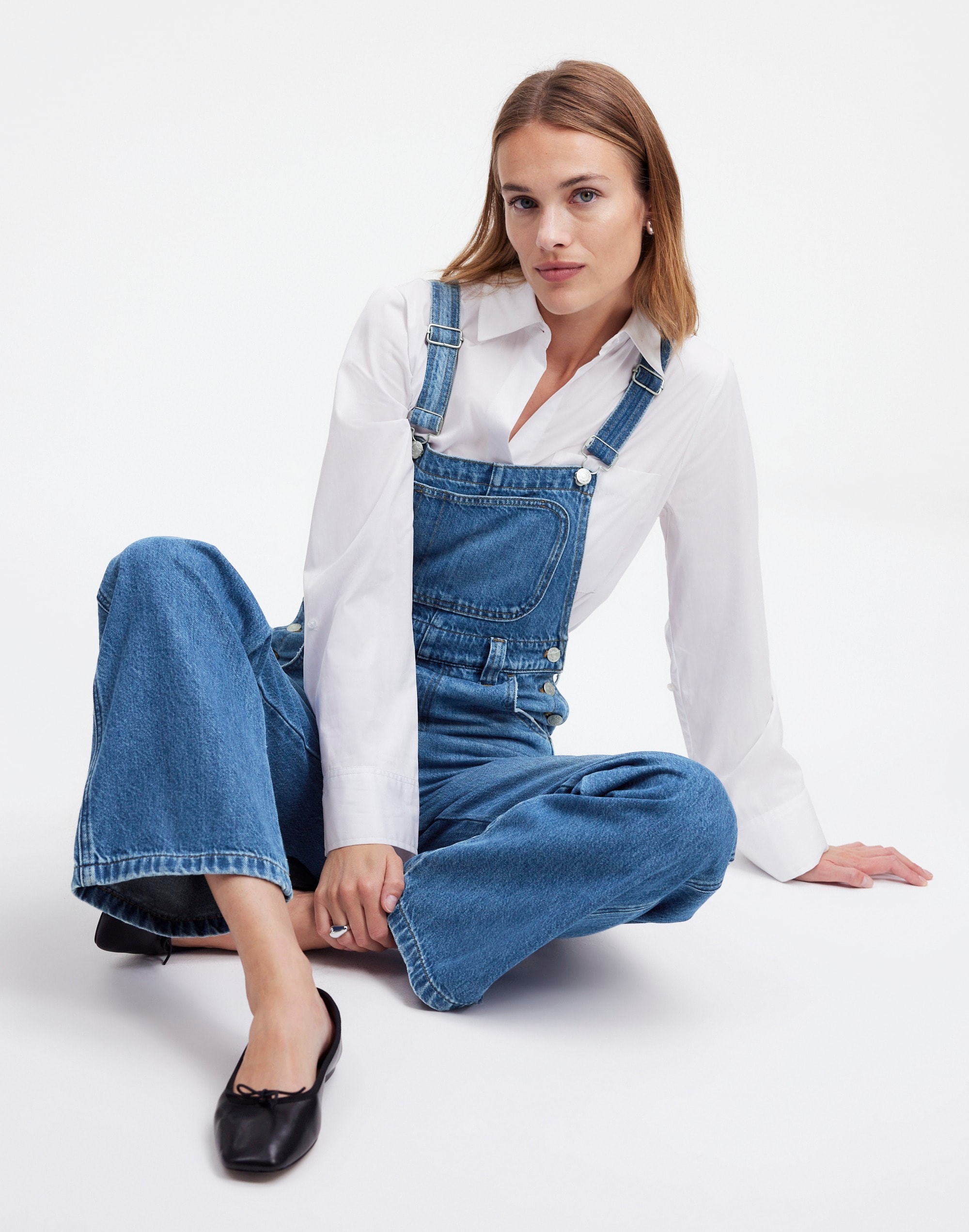 Wide-Leg Overalls Noreen Wash | Madewell